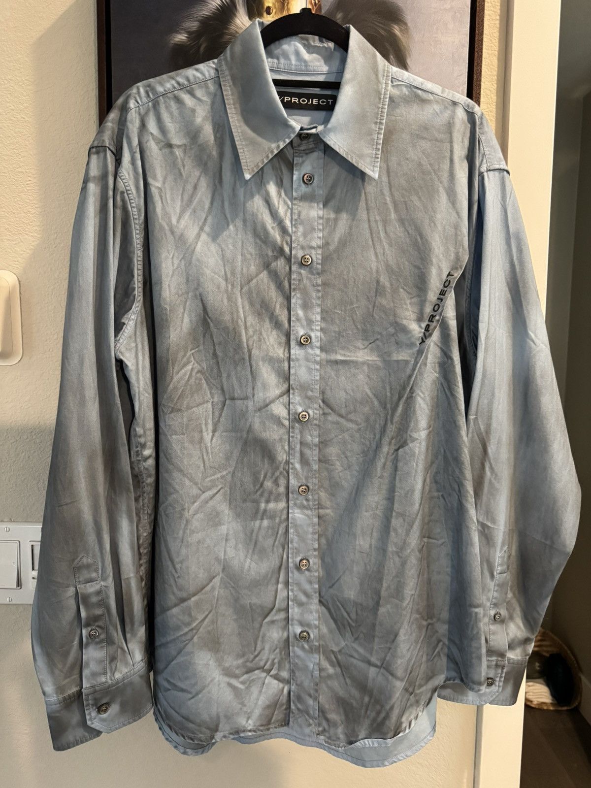 Y/Project Y Project Smoked Blue Button Up Size US M / EU 48-50 / 2 - 3 Thumbnail