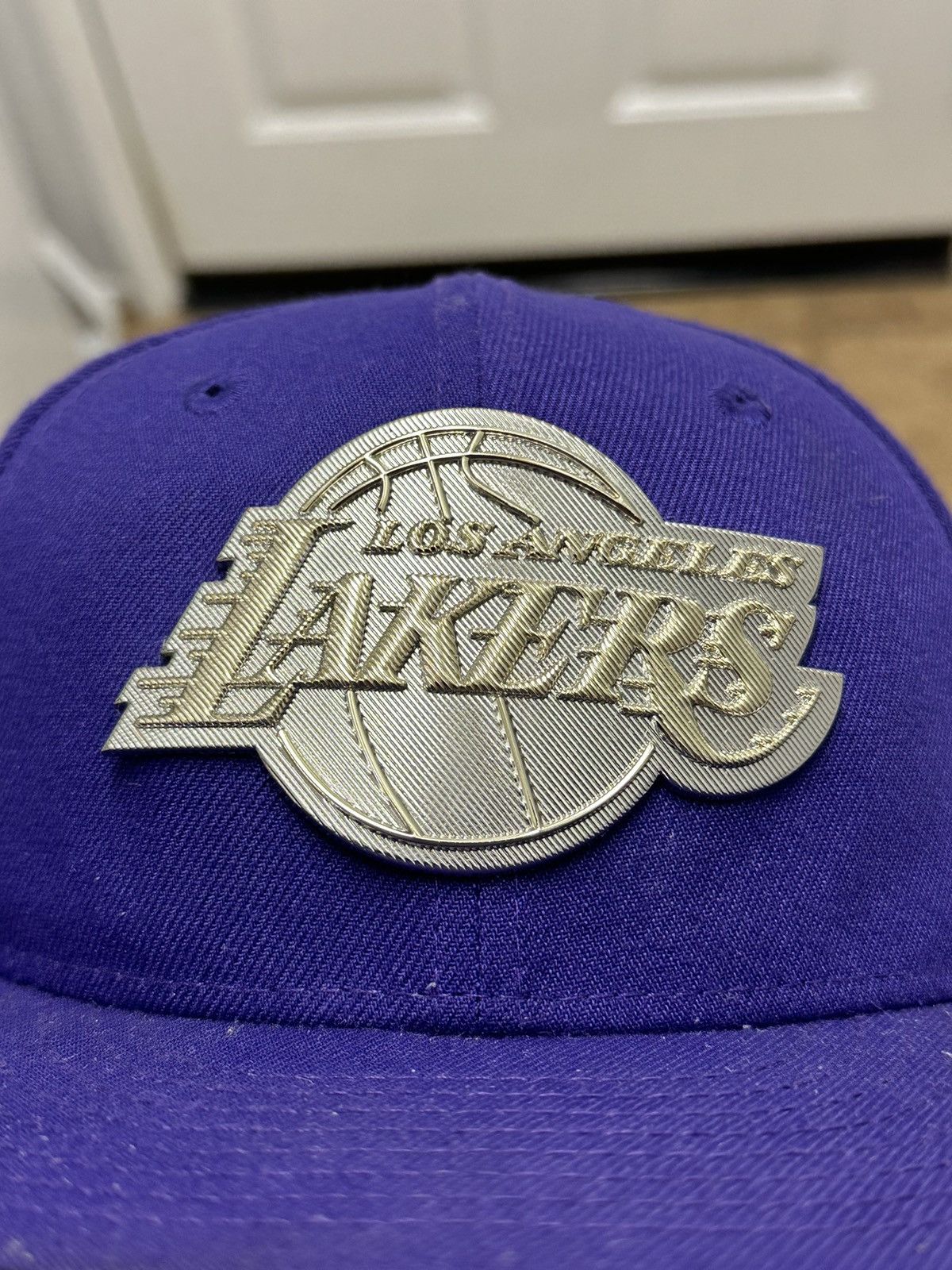 NBA NBA Los Angeles Lakers New Era Fitted Hat Cap Metallic Logo Size ONE SIZE - 7 Thumbnail