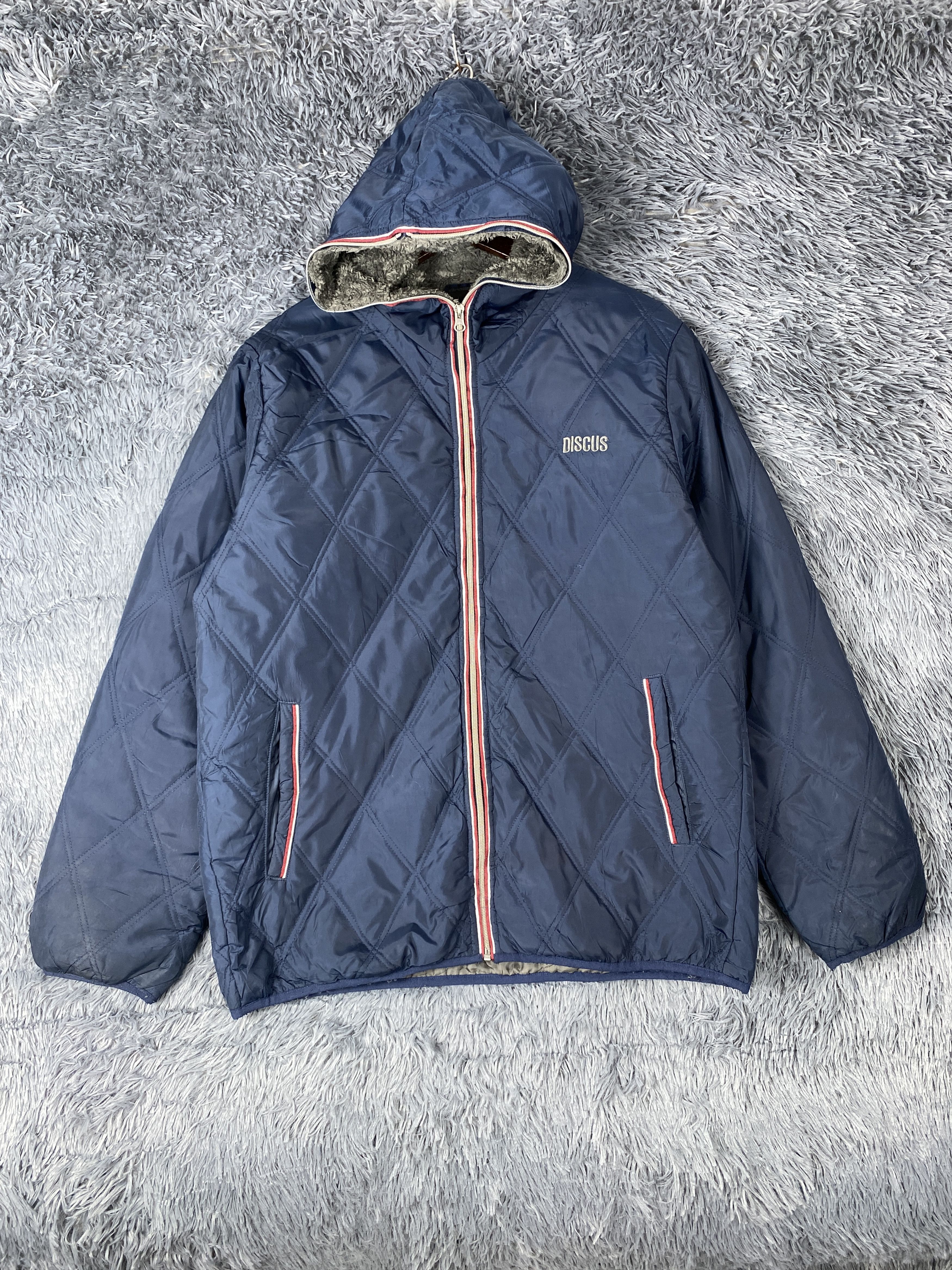 Japanese Brand Vintage Discus Hoodie Quilted Jacket K0074 Size US M / EU 48-50 / 2 - 1 Thumbnail
