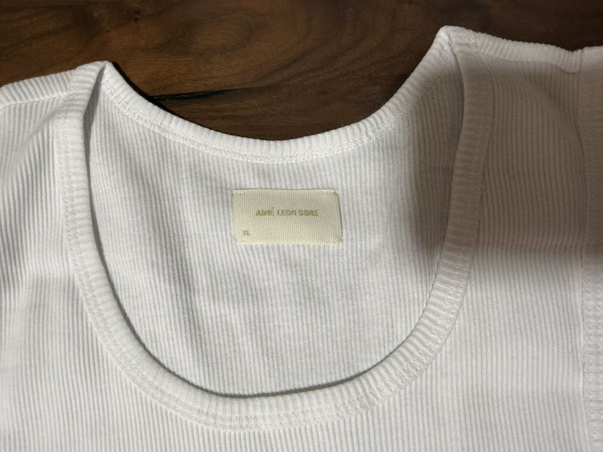 Aime Leon Dore Aime Leon Dore Embroidered Logo Tank Top Size XL White Size US XL / EU 56 / 4 - 3 Thumbnail