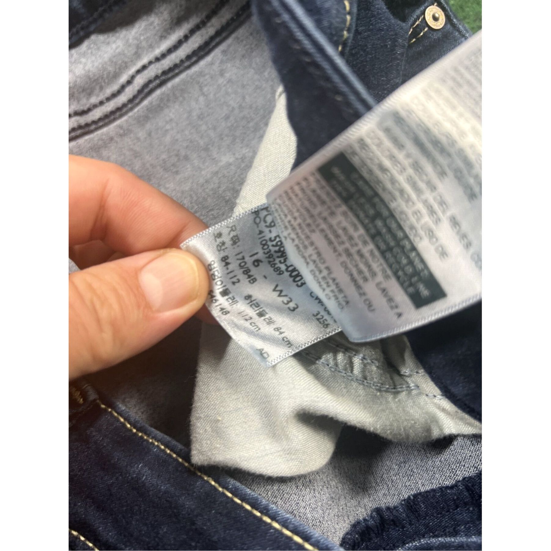 Levi's Levi's High-Rise Ankle Skinny Jeans Women's 16 Dark Wash Denim w/ Fade Size 38" / US 16 / IT 52 - 7 Thumbnail