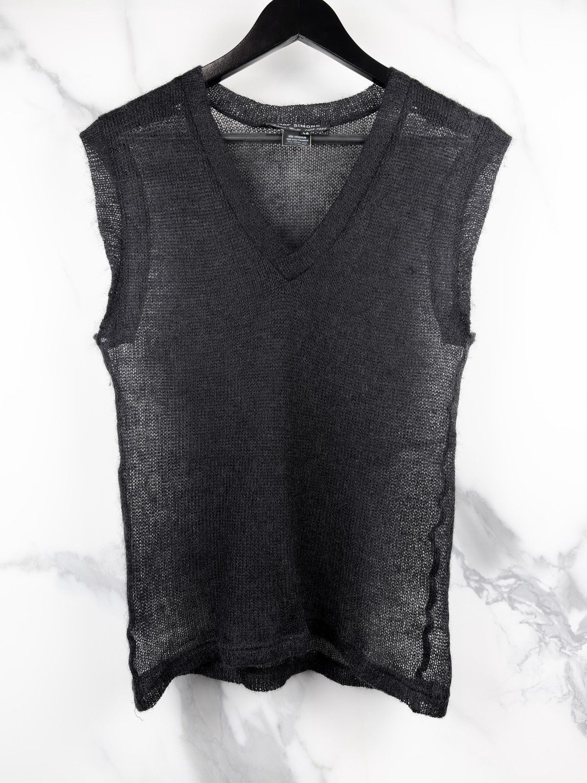 Raf Simons AW98 Raf Simons Radioactivity Mohair Sleeveless Vest Tanktop Size US M / EU 48-50 / 2 - 1 Thumbnail