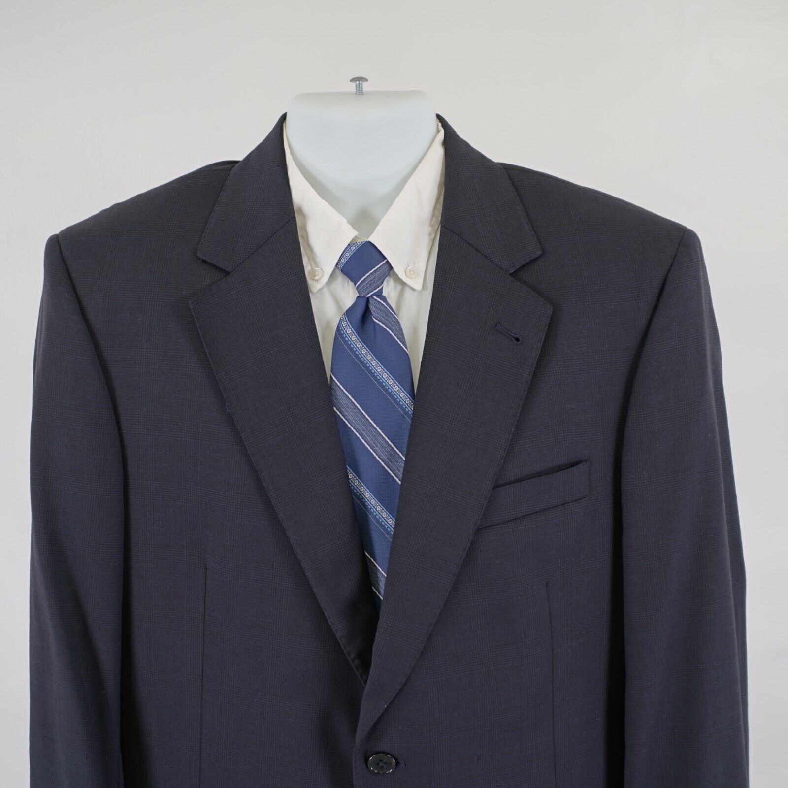 Jos. A. Bank Jos A Bank Signature Gold Wool Blue Glen Plaid 40R Suit Jack Size 40R - 1 Thumbnail