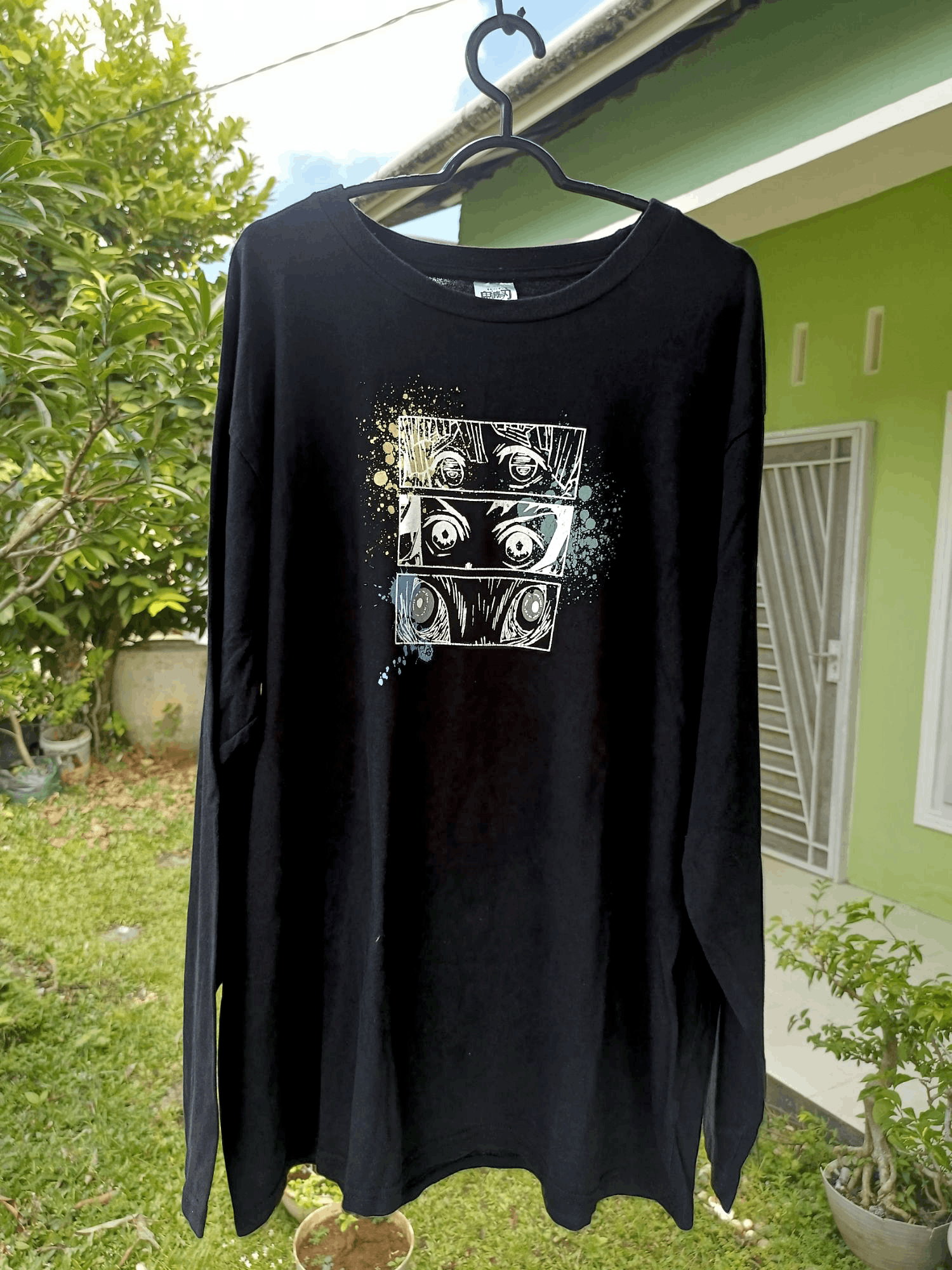 Anime × Cartoon Network × Japanese Brand "DEMON SLAYER" KIMETSU NO YAIBA LONG SLEEVE TSHIRT Size US XL / EU 56 / 4 - 7 Thumbnail