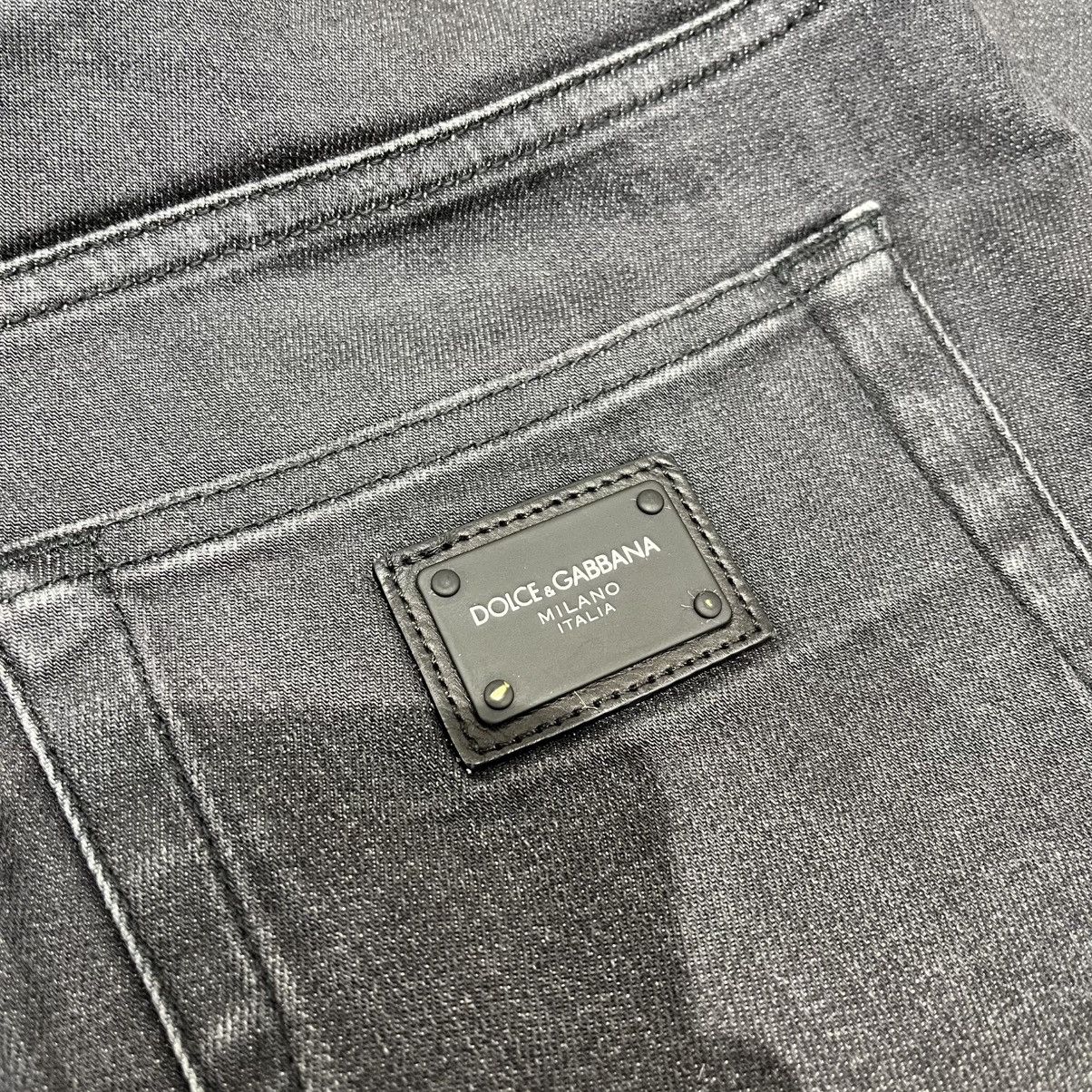 Dolce & Gabbana Dolce & Gabbana Skinny Denim Jeans Black Size US 32 / EU 48 - 3 Thumbnail
