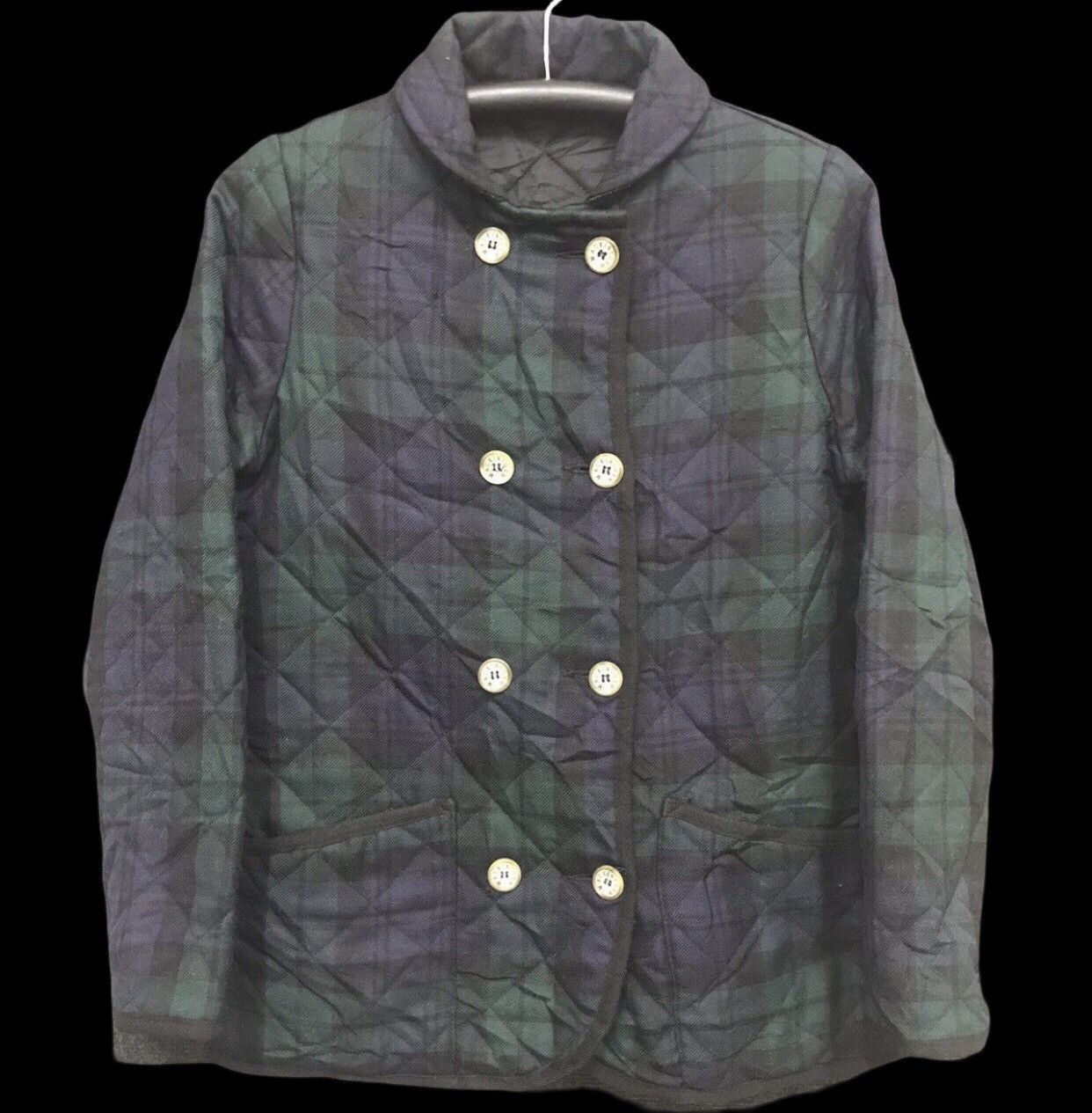 Designer × Mackintosh MACKINTOSH Double Breast Plaid Quilted Coat Size XXS / US 00 / IT 34 - 1 Thumbnail