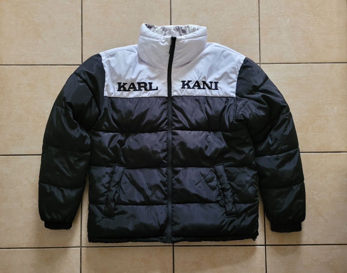 Pre-owned Karl Kani X Vintage Karl Kani Reversible Jacket In Black/white