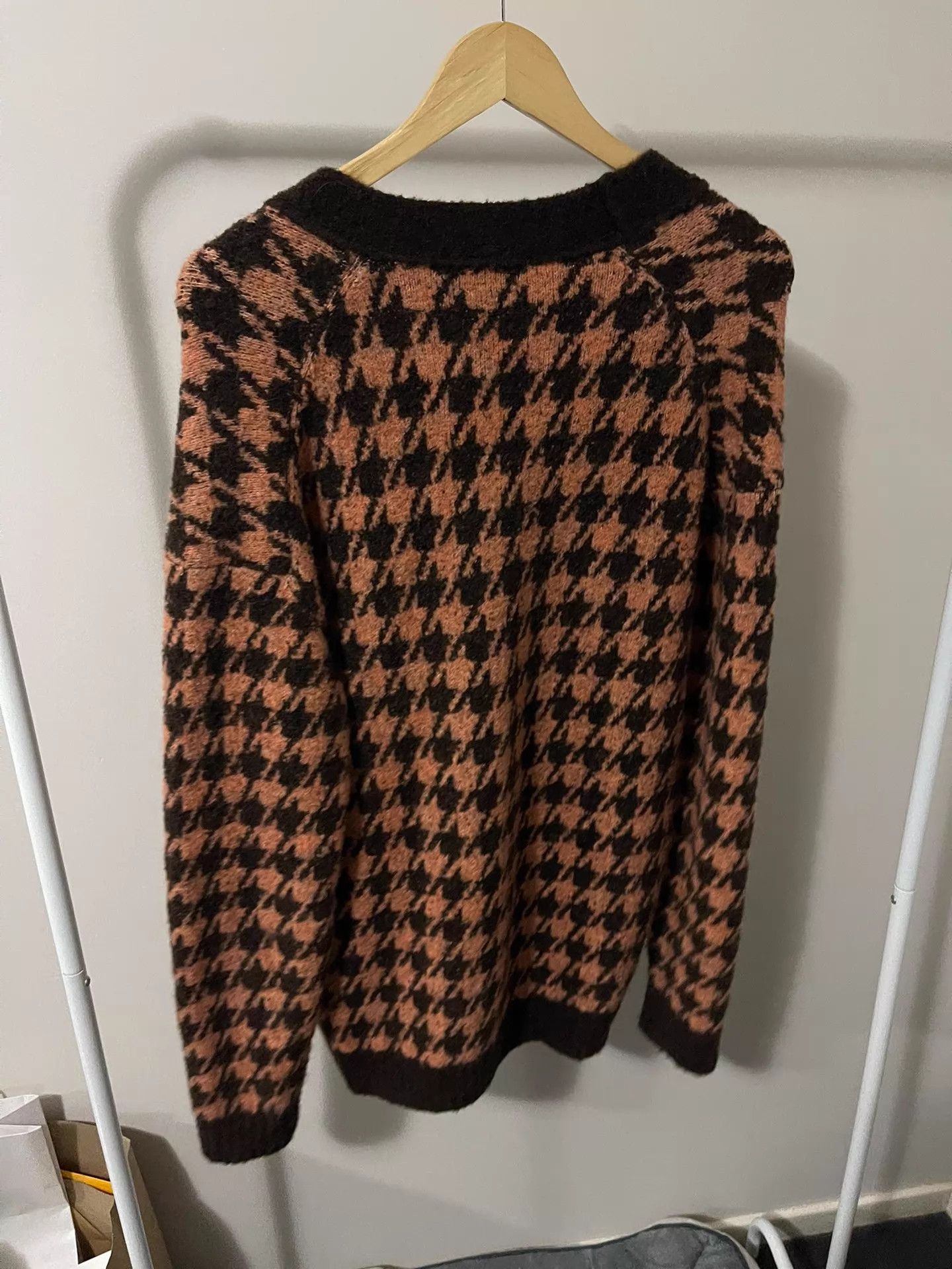 Nanushka Nanushka argyle oversized shell button cardigan S Size S / US 4 / IT 40 - 2 Thumbnail