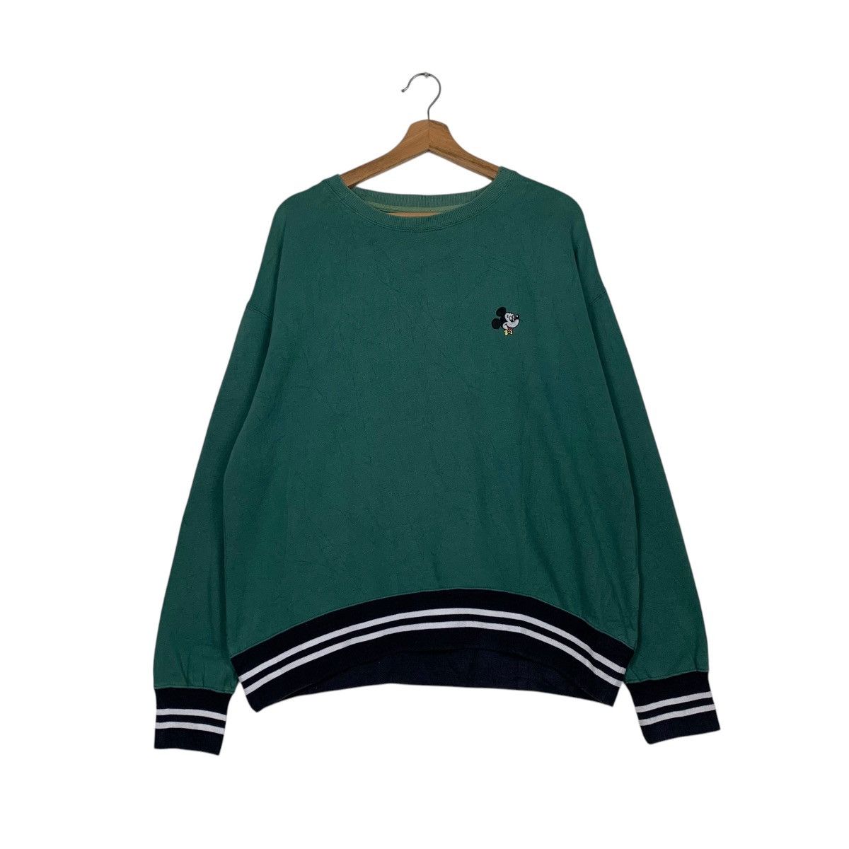 Disney Mickey Mouse Green Crewneck Sweatshirt