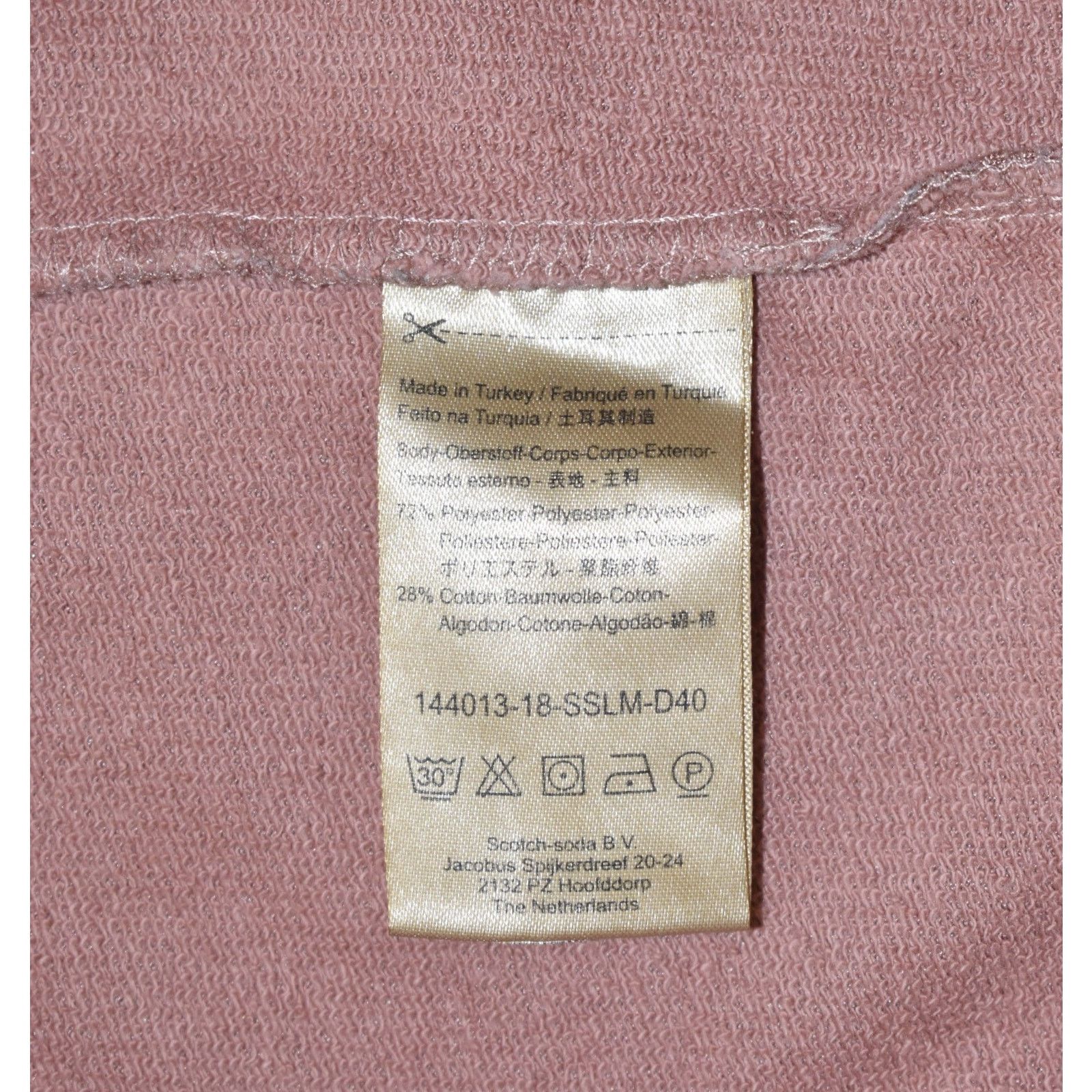 Scotch & Soda SCOTCH & SODA Boys Edition Salmon Pink Sweatshirt Size M Size M / US 6-8 / IT 42-44 - 5 Thumbnail