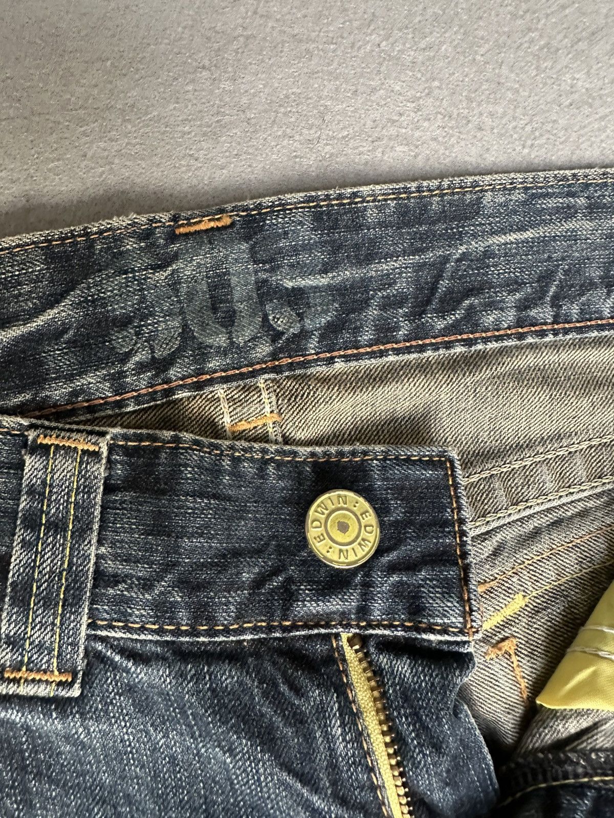 Japanese Brand FLARE Edwin 503 Low Rise Design Denim Size US 31 - 16 Thumbnail