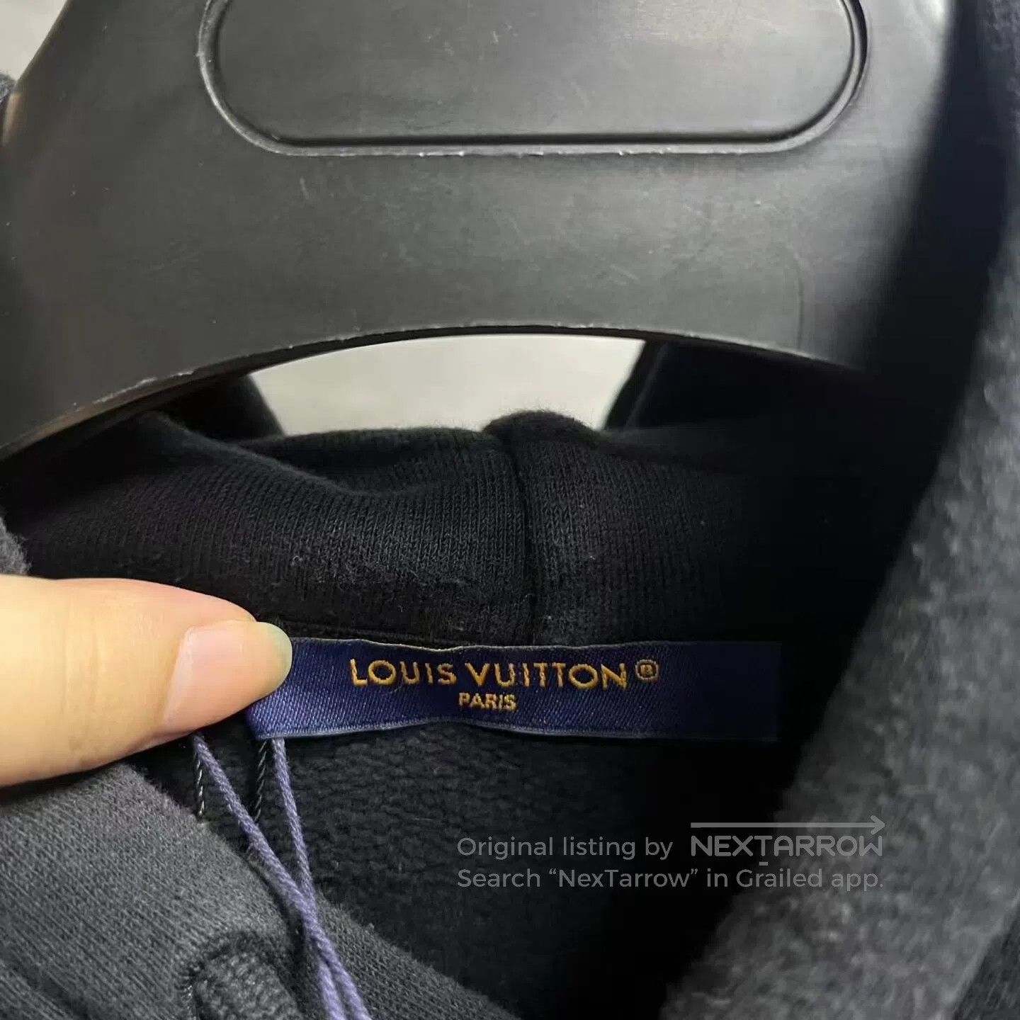 Louis Vuitton Louis Vuitton Black tool-pattern embroidered hooded hoodie Size US S / EU 44-46 / 1 - 2 Thumbnail