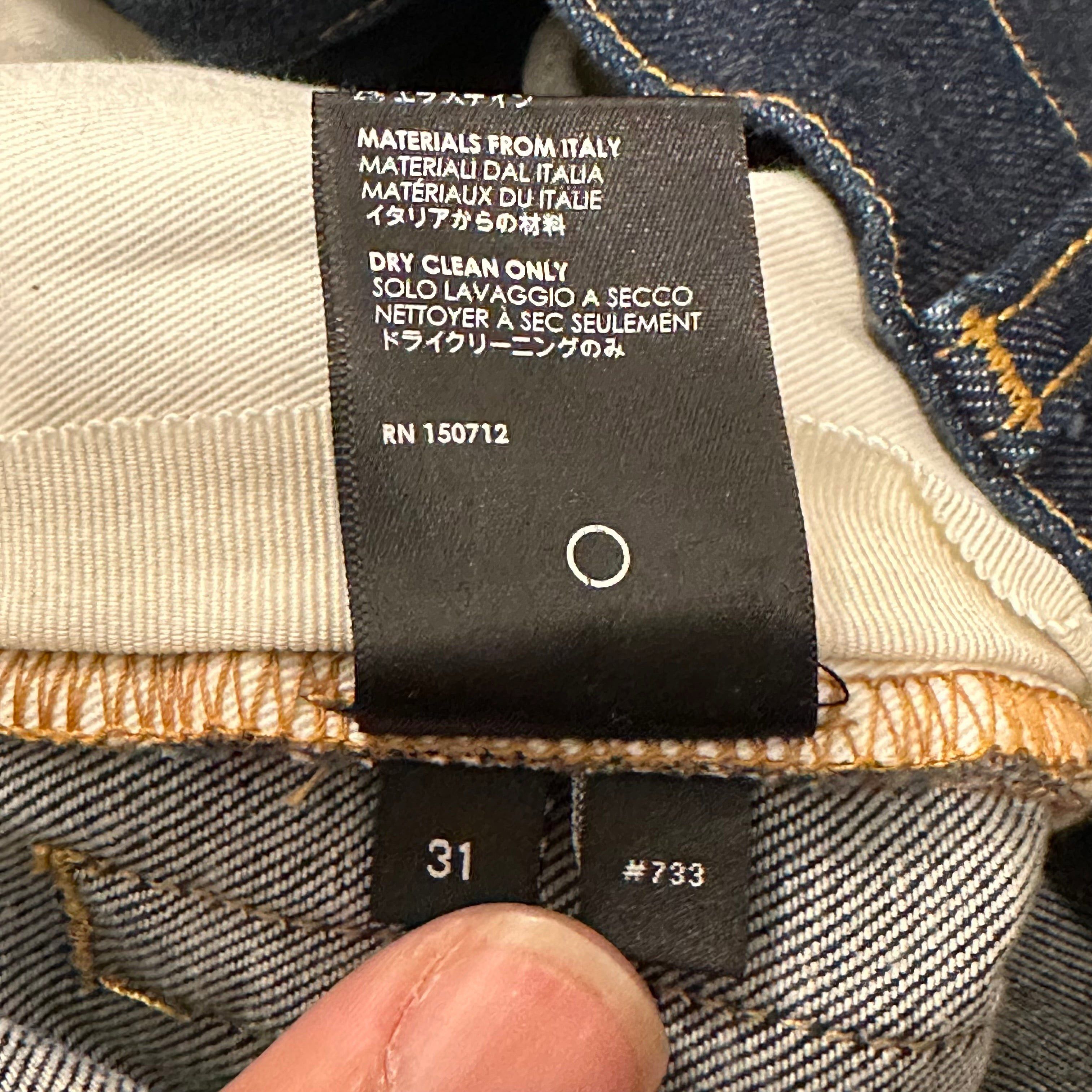 Amiri Amiri Plain Dark Blue Denim Jeans Sz 31 Size US 31 - 5 Thumbnail