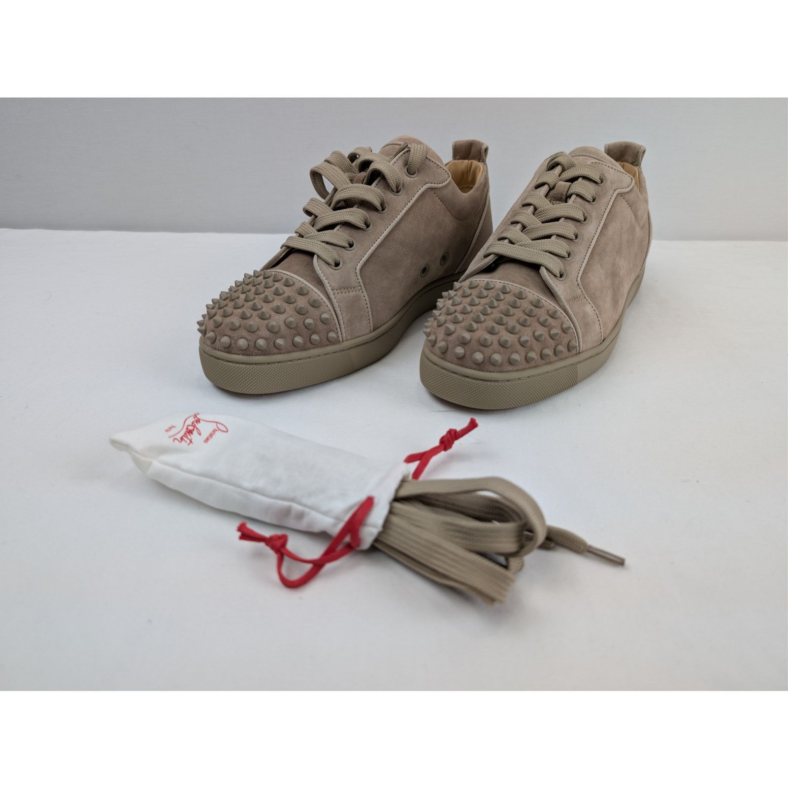 Christian Louboutin o1rshd1 Louis Junior Spikes Orlato Sneakers in Brown Size US 11.5 / EU 44-45 - 7 Thumbnail
