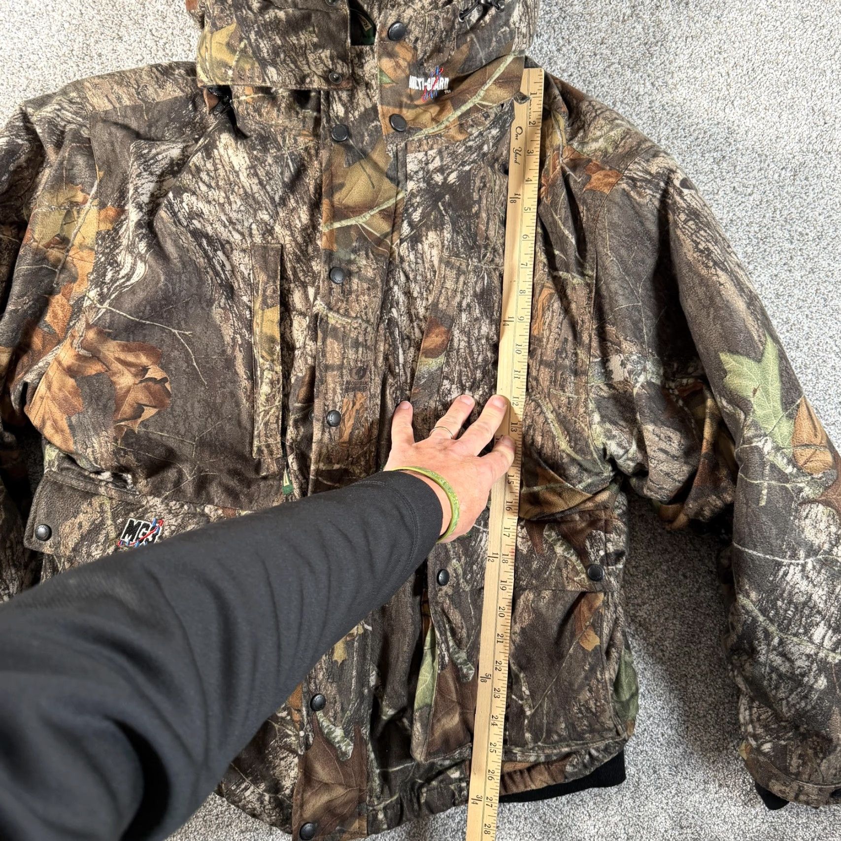 Remington 3-in-1 Insulated Hunting Jacket Mens XL Camo Multi Guard Thermore Coat