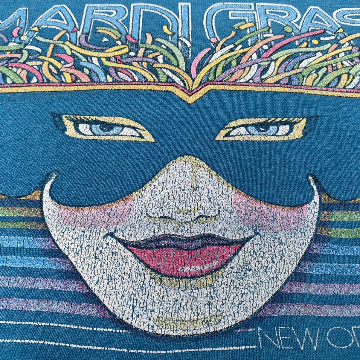 Hanes × Vintage Vintage 80s Hanes Mardi Gras New Orleans Sweatshirt Size US L / EU 52-54 / 3 - 6 Thumbnail