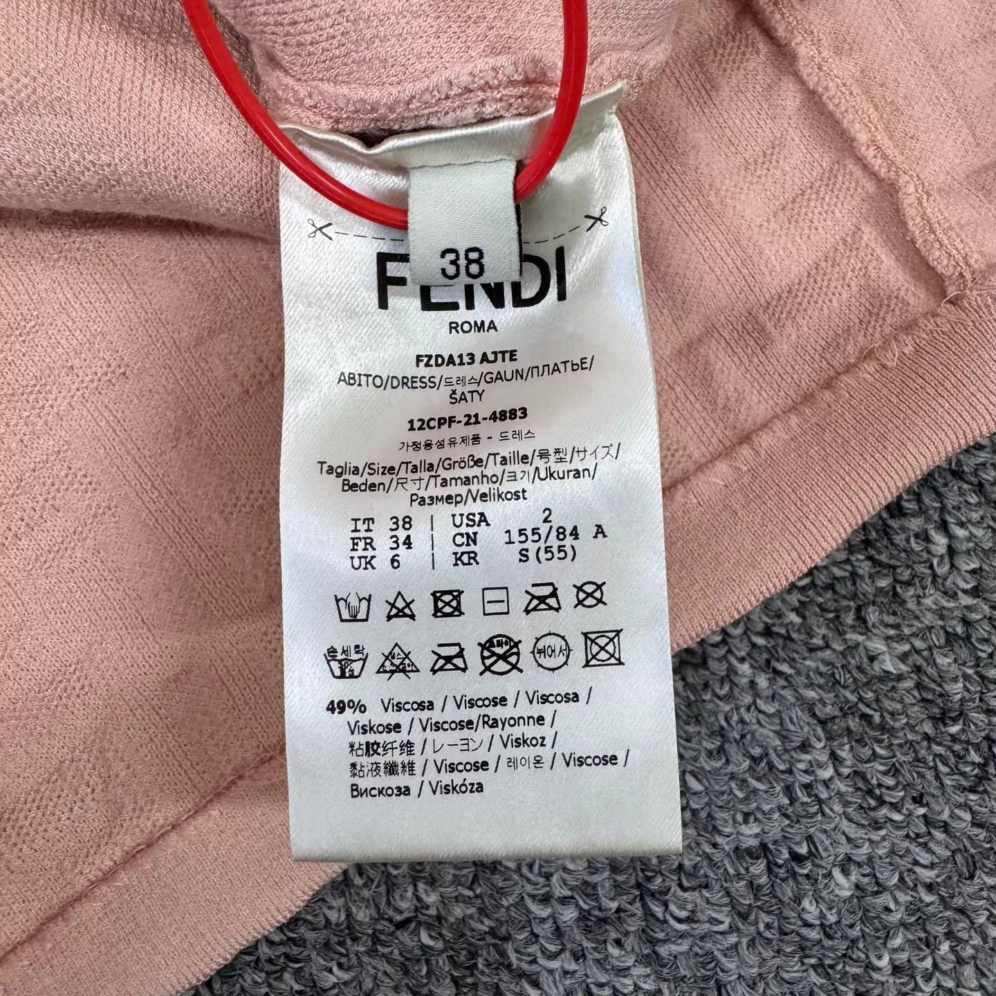 Fendi Fendi pink sleeveless all-over print dress size 38 99 new Size XS / US 0-2 / IT 36-38 - 5 Thumbnail