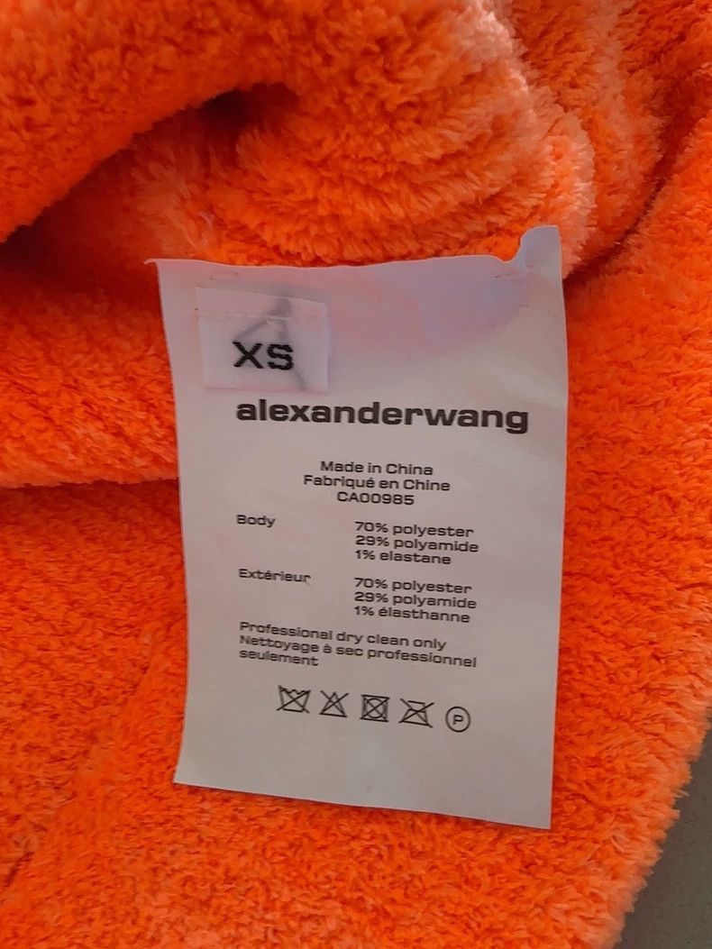 Alexander Wang Alexander Wang Orange Fleece Sweatshirt XS- Size XS / US 0-2 / IT 36-38 - 4 Thumbnail