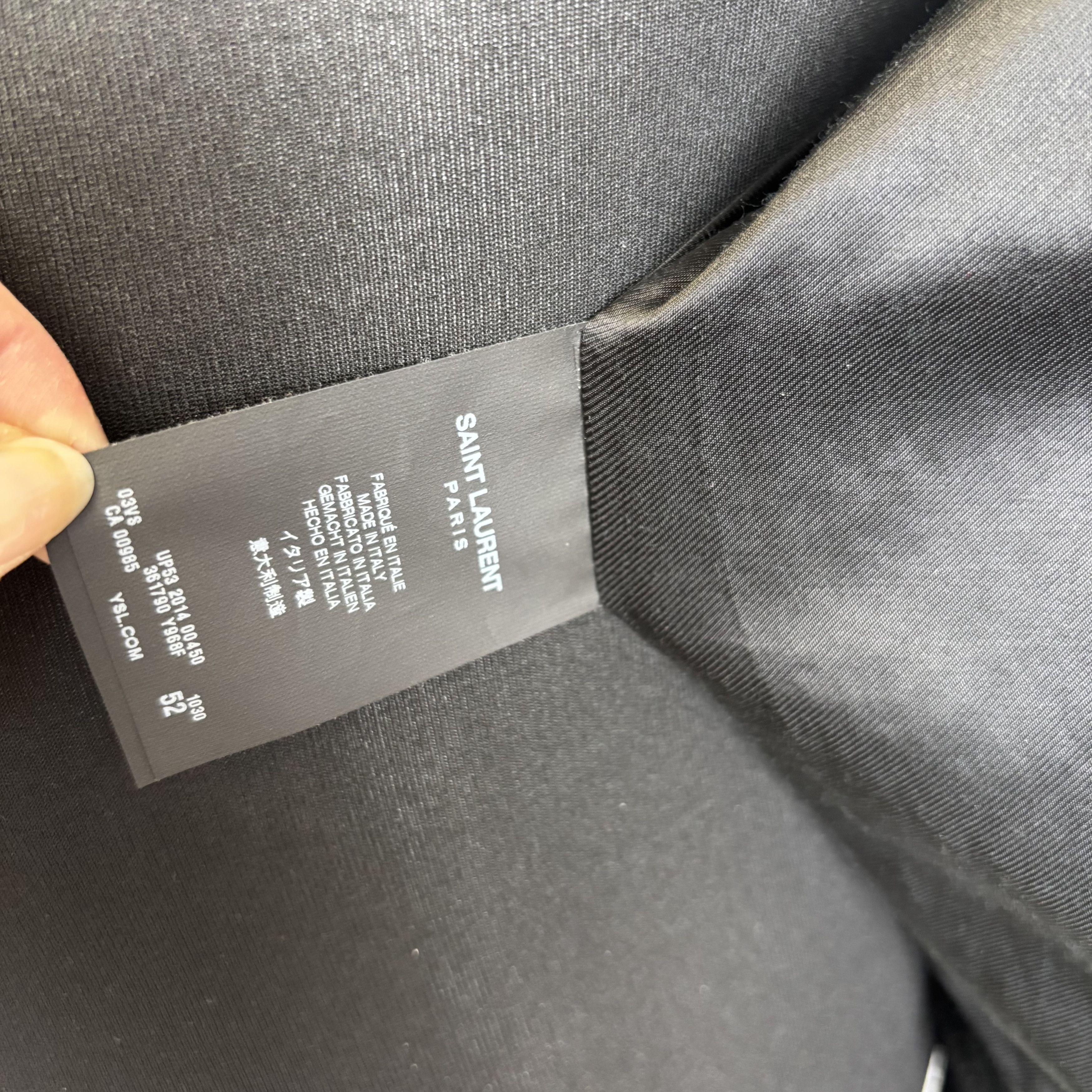 Saint Laurent Paris Saint Laurent Paris Zebra Baseball Bomber Size US L / EU 52-54 / 3 - 6 Thumbnail
