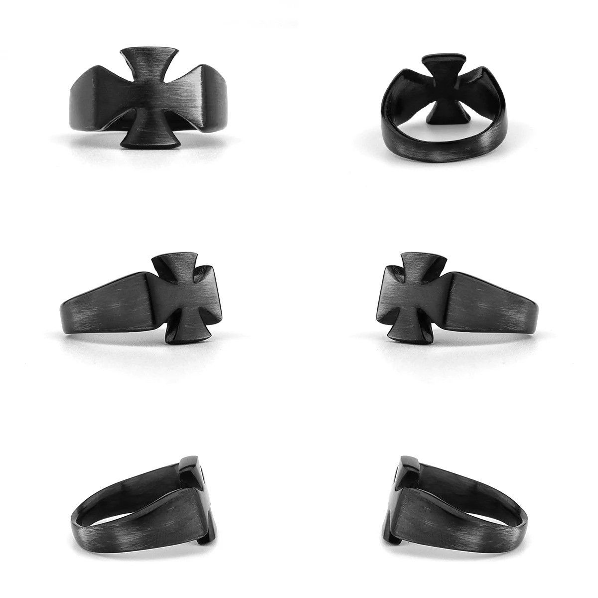 Vintage Cross Flower Ring Size 44 - 4 Thumbnail