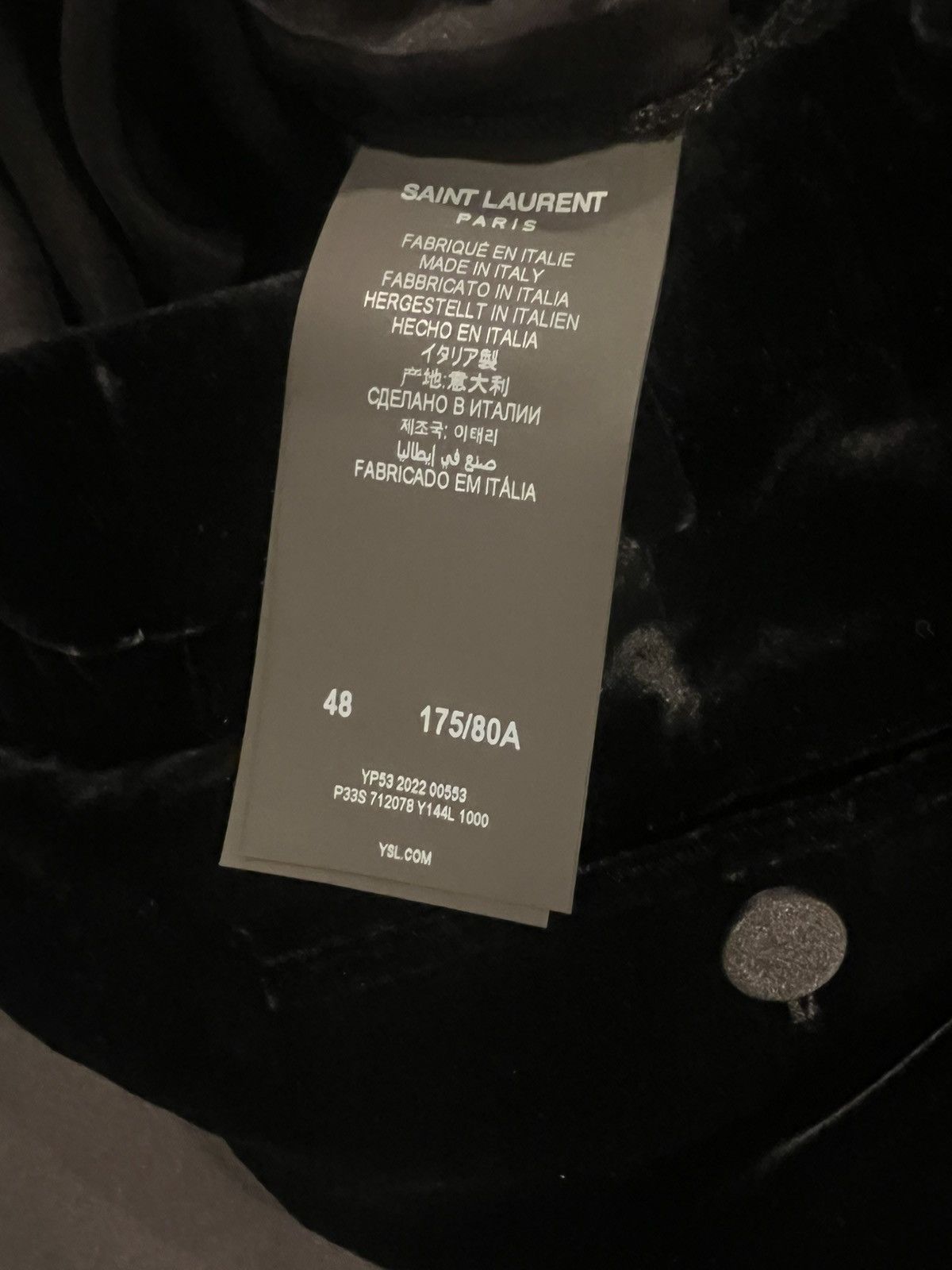 Saint Laurent Paris Saint Laurent velvet pants. 48/32. $1990 Size US 32 / EU 48 - 9 Thumbnail