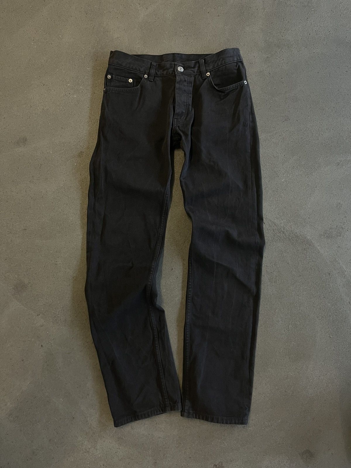 HELMUT LANG ストレート ブラック デニム　イタリア製 90s archive HELMUT LANG black denim pants