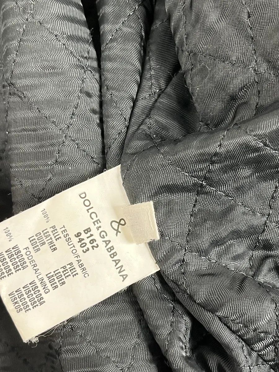 Dolce & Gabbana 1990s Dolce & Gabbana Black Leather Multi-Pocket Bomber Jacket Size US S / EU 44-46 / 1 - 11 Thumbnail