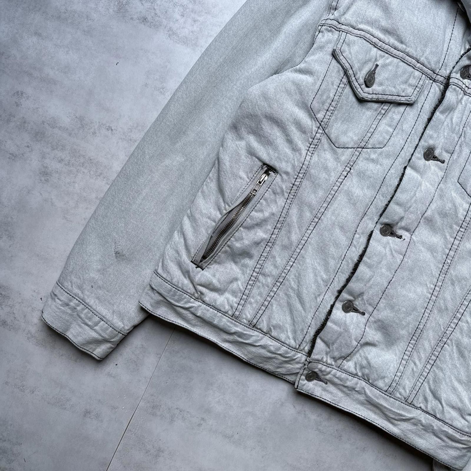 Levi's Y2K Levi’s Denim 00s Gray Zipper Jacket Size US M / EU 48-50 / 2 - 4 Thumbnail