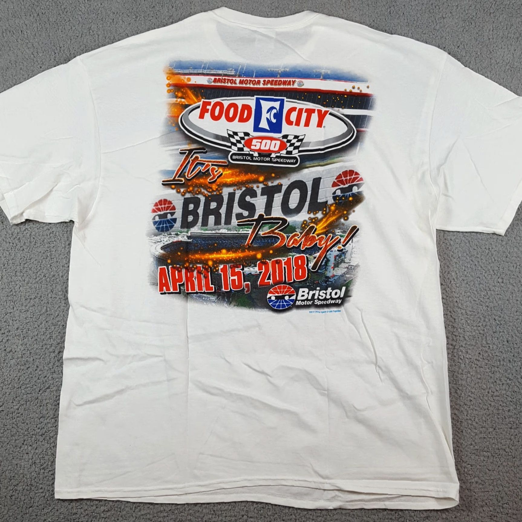 Delta NASCAR Short Track Racing Tee Men's Size 2XL Retro Food City Bristol Car T Shirt Size US XXL / EU 58 / 5 - 4 Thumbnail
