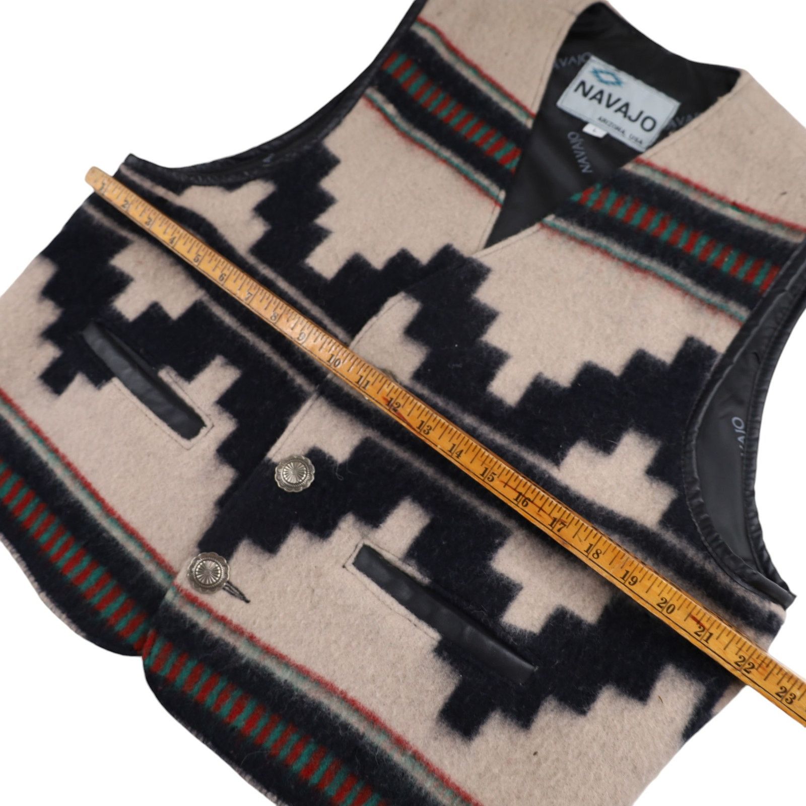 Vintage Vintage Navajo Arizona Southwestern Print Wool Vest Size US L / EU 52-54 / 3 - 8 Thumbnail