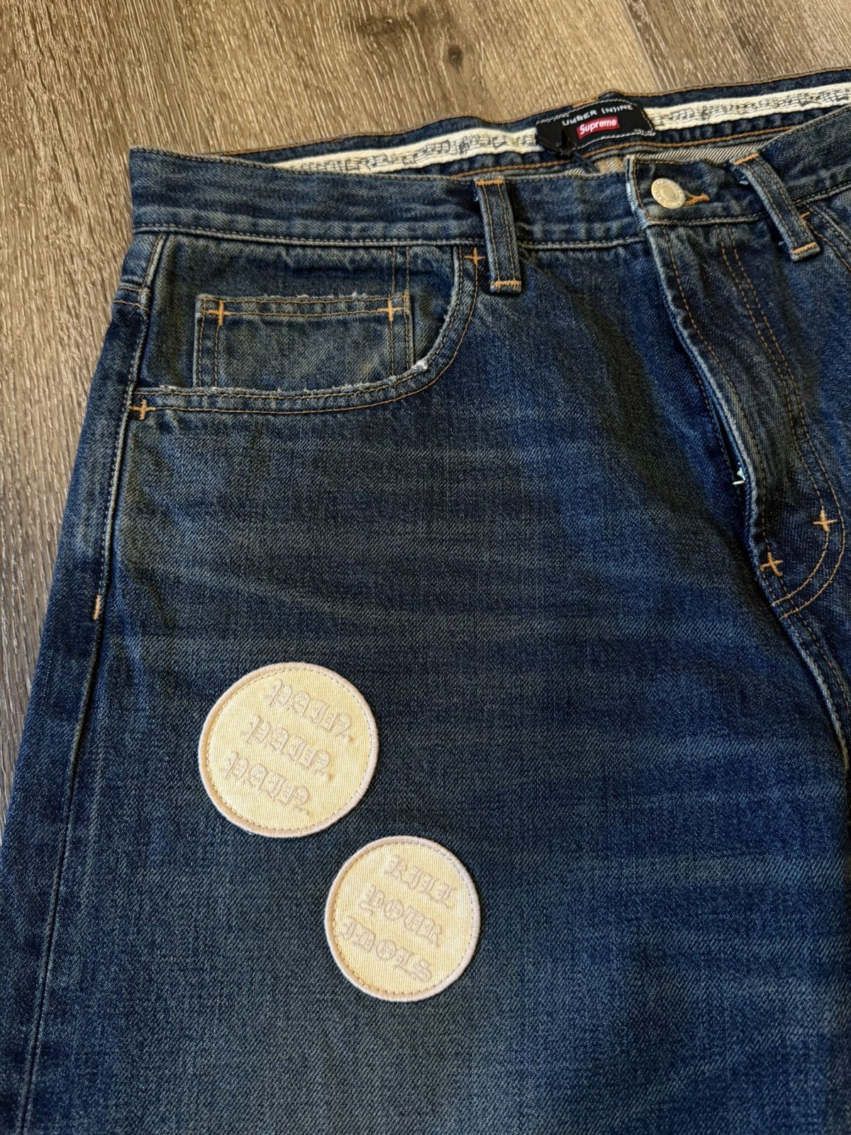 Number (N)ine × Supreme Supreme x Number (N)ine Patch Loose-Fit Denim Size US 32 / EU 48 - 3 Thumbnail