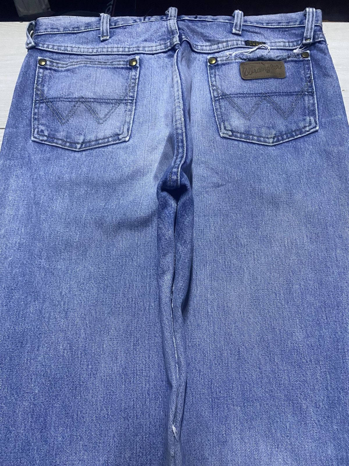 Sandro × Wrangler Vintage Wrangler George Strait Blue Wash Jeans Size US 34 / EU 50 - 4 Thumbnail
