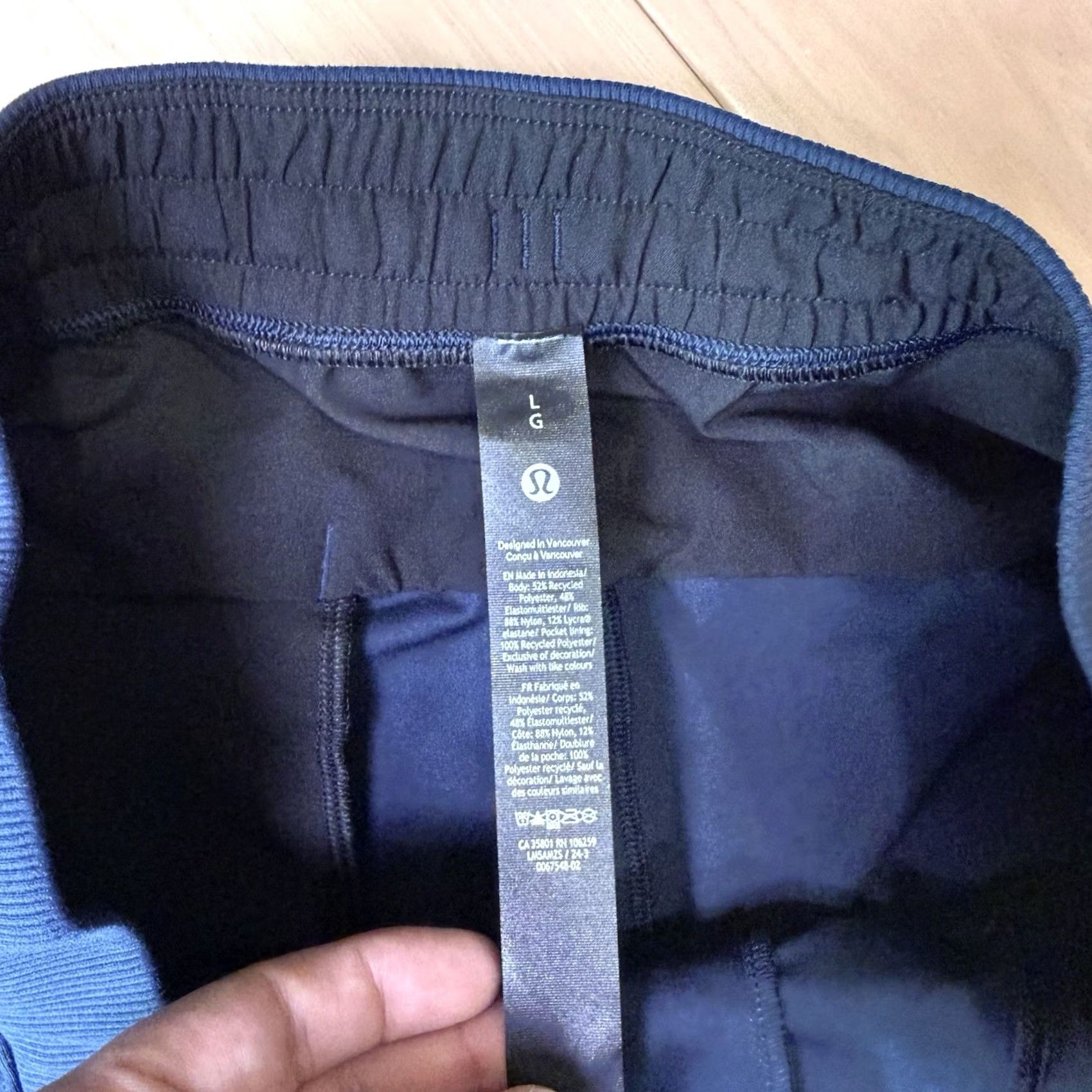 Lululemon Lululemon ABC Jogger Pants Large Navy Blue Knit Polyester Regular 28in Inseam Men Activewear Jogger Tapered Salable Lululemon ABC Model Mens Size US 33 - 5 Thumbnail