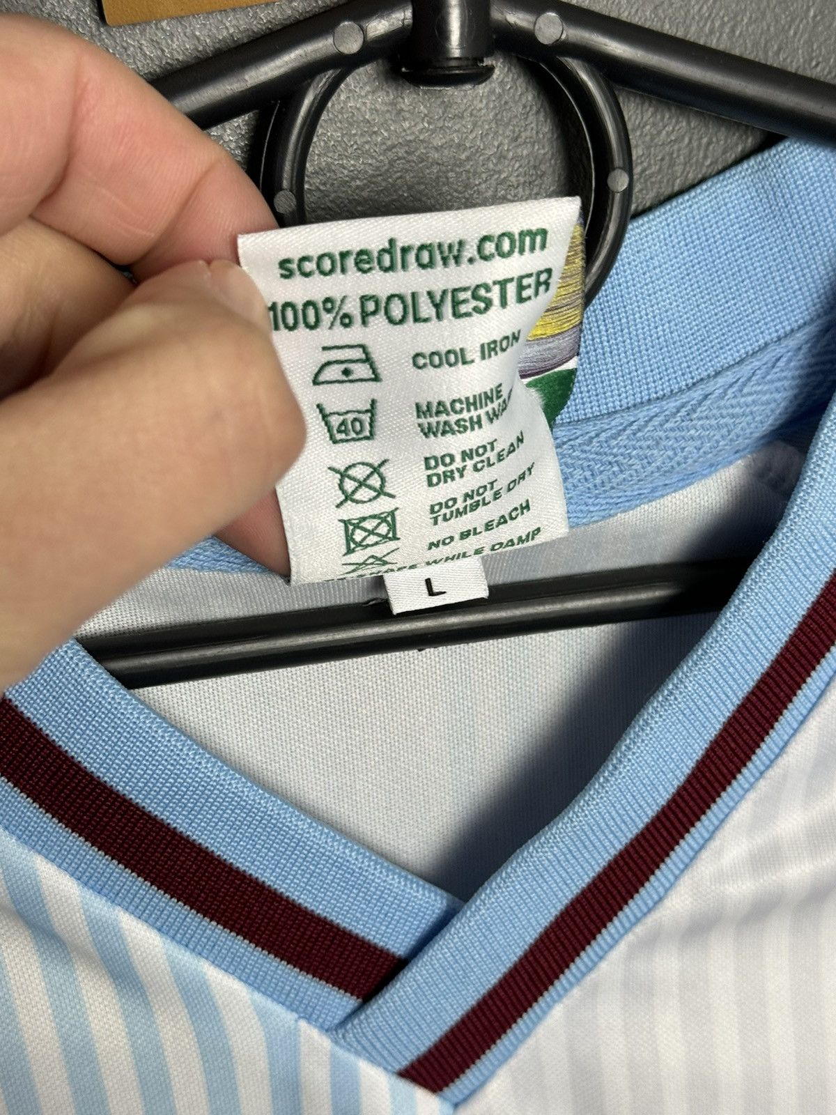Other Aston Villa 87/89 Away Football Jersey Size US L / EU 52-54 / 3 - 17 Thumbnail
