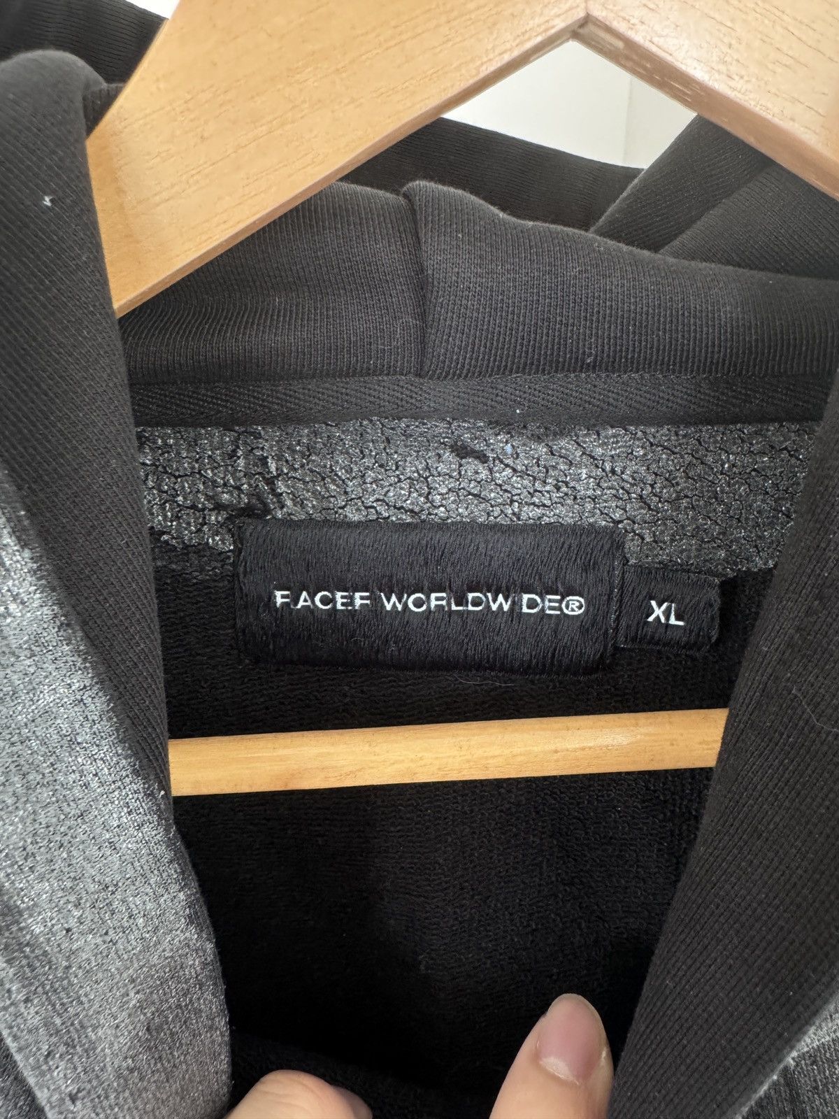 Racer Worldwide Racer Worldwide Distressed Cracked Coating Hoodie Size US XL / EU 56 / 4 - 2 Thumbnail
