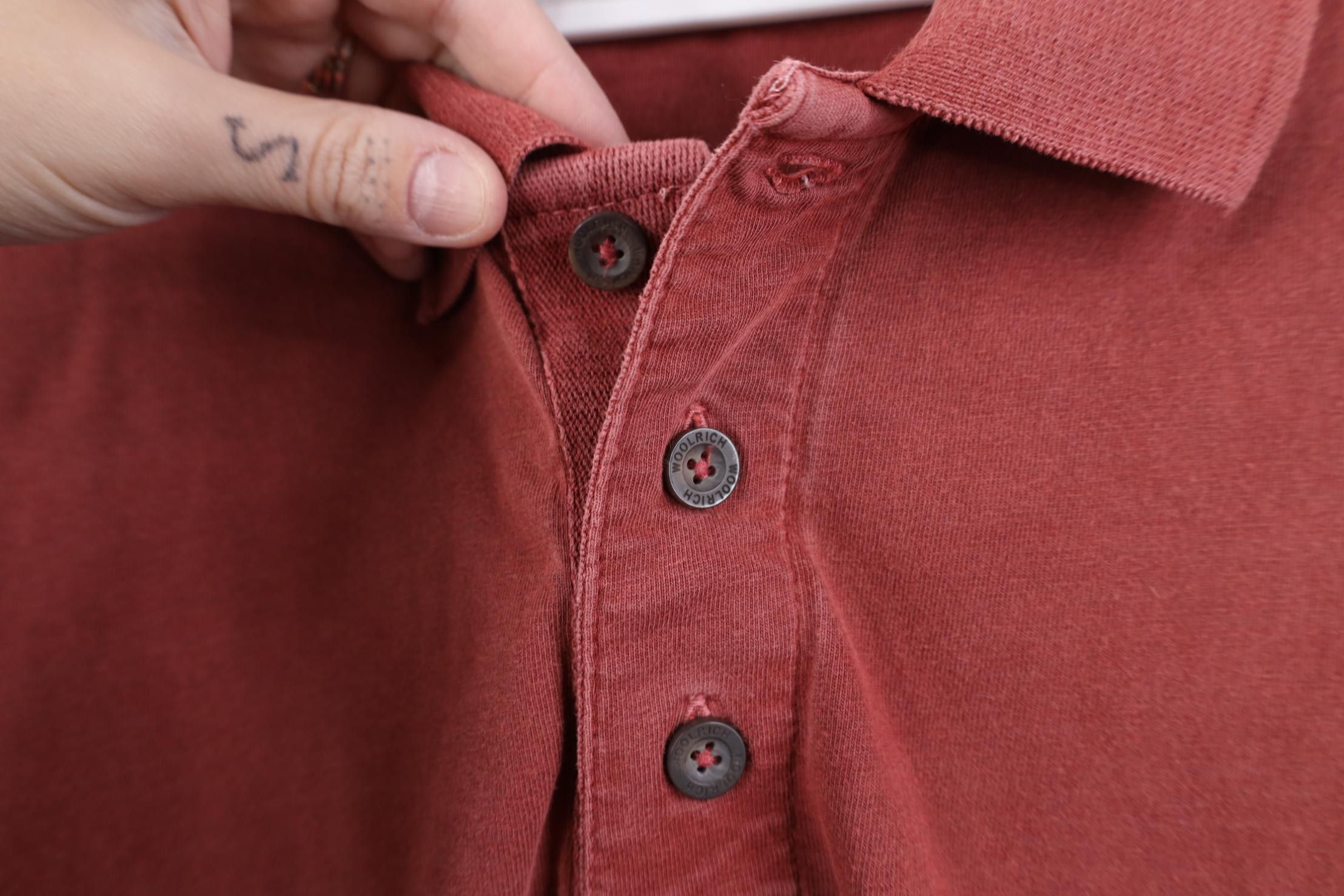 Woolrich Woolen Mills Vintage 90s Woolrich Stonewash Heavy Long Sleeve Rugby Polo Size US M / EU 48-50 / 2 - 4 Thumbnail