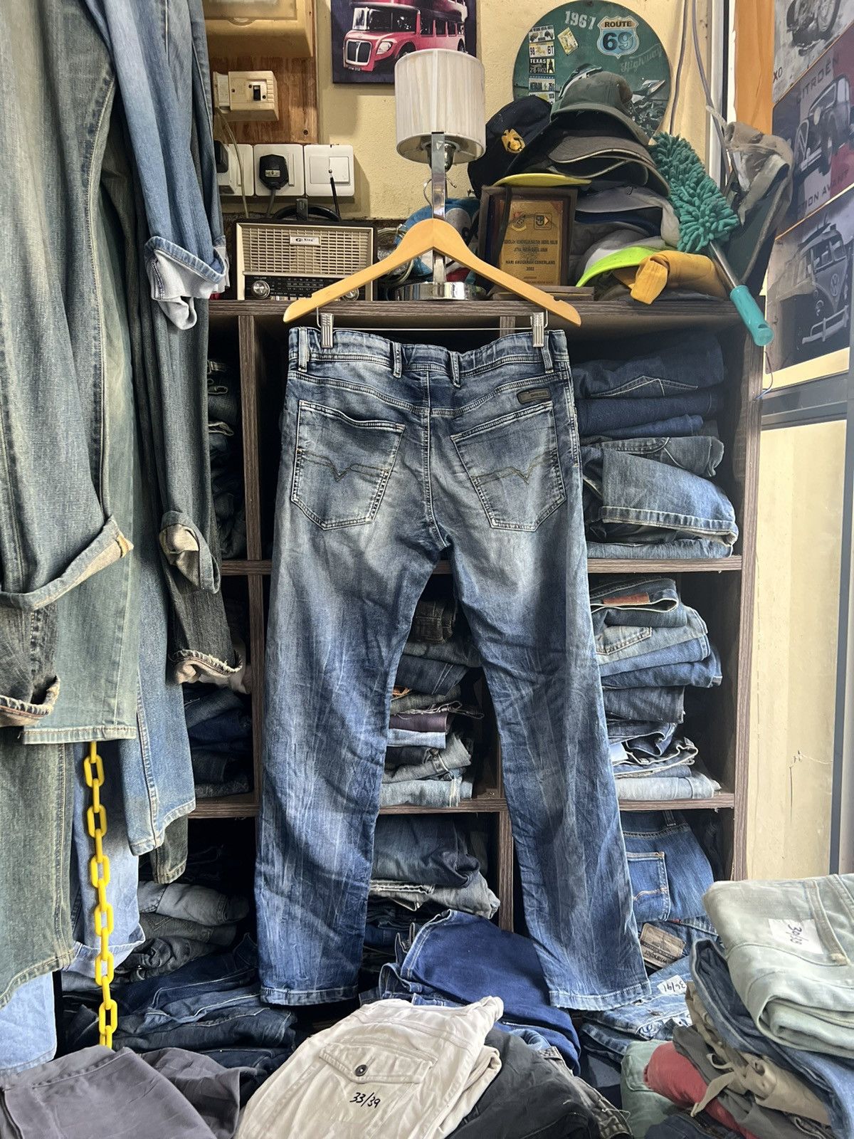 Diesel 🔥Diesel Waykee Distressed Denim Sweatpant Jogger Size US 34 / EU 50 - 2 Thumbnail