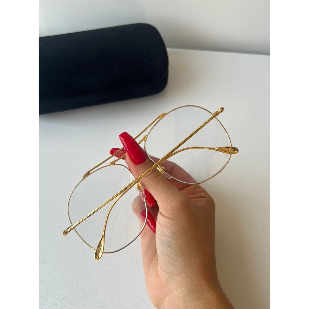 Gucci NEW Gucci GG1479O Gold BLUELIGHT Metal Frames Size ONE SIZE - 4 Thumbnail