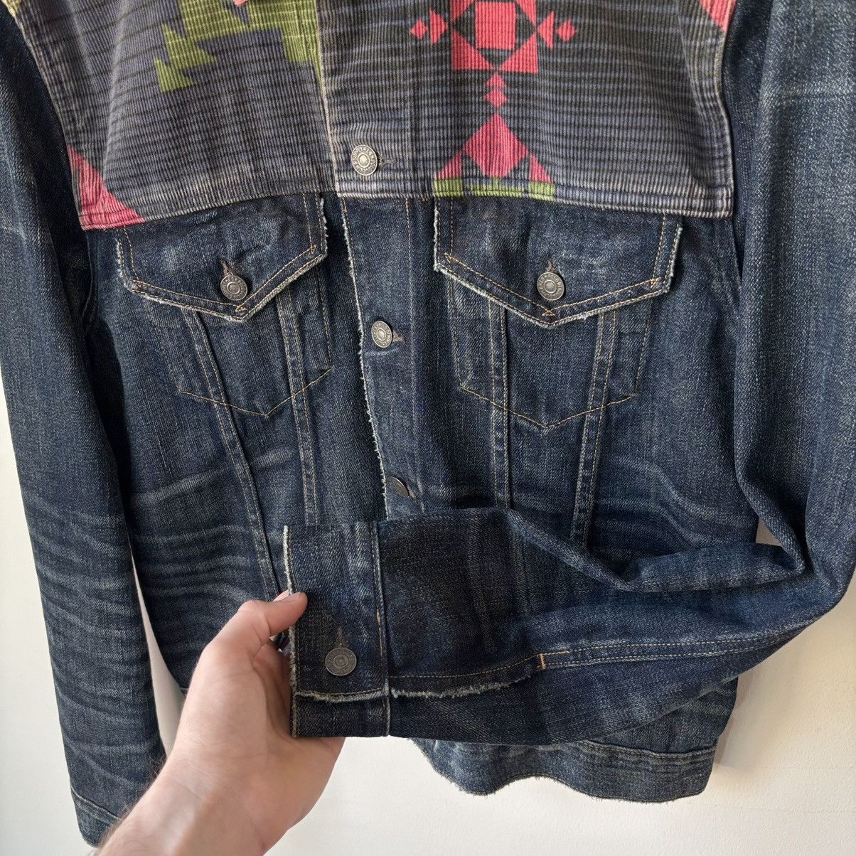 Ralph Lauren Denim & Supply Denim Trucker Jacket Southwestern Aztec Size US M / EU 48-50 / 2 - 8 Thumbnail