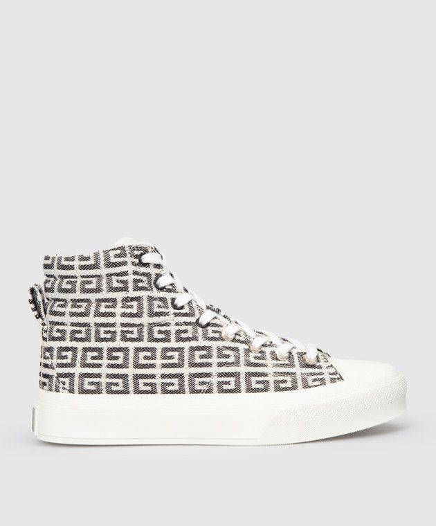 o1srvl11e0225 Hi-Top Sneakers in White/Black