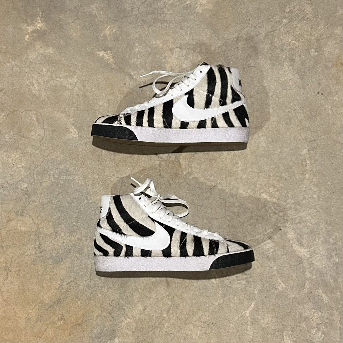 Nike Nike SB Blazer Mid Premium Zebra Pony Hair 2007 US 10.5 Size US 10.5 / EU 43-44 - 4 Thumbnail
