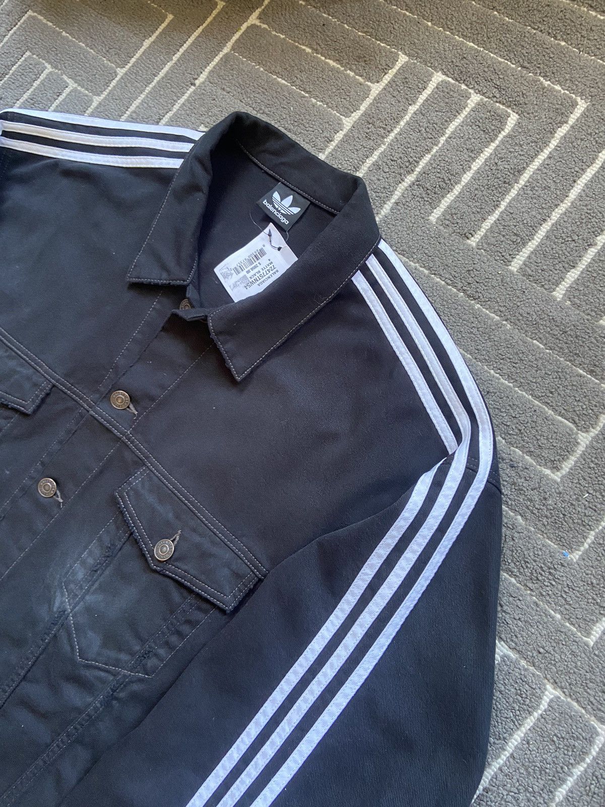 【VIPセール!】Balenciaga ADIDAS ロゴ デニムジャケット 最終値下げ バレンシアガ アディダス balenciaga adidas