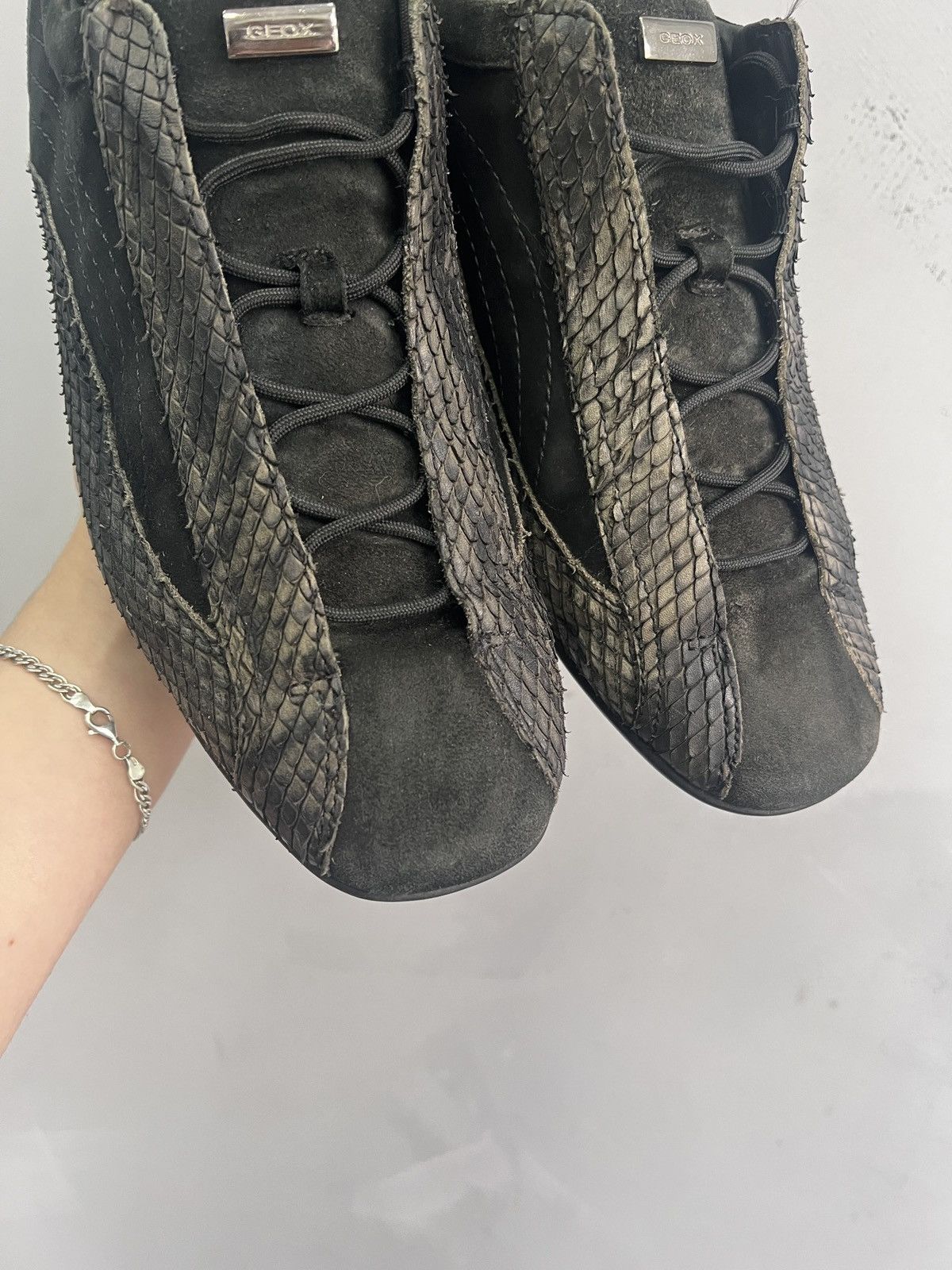 Hedi Slimane Rare guidi style python low-top leather shoes vintage y2k Size US 8.5 / EU 41-42 - 4 Thumbnail