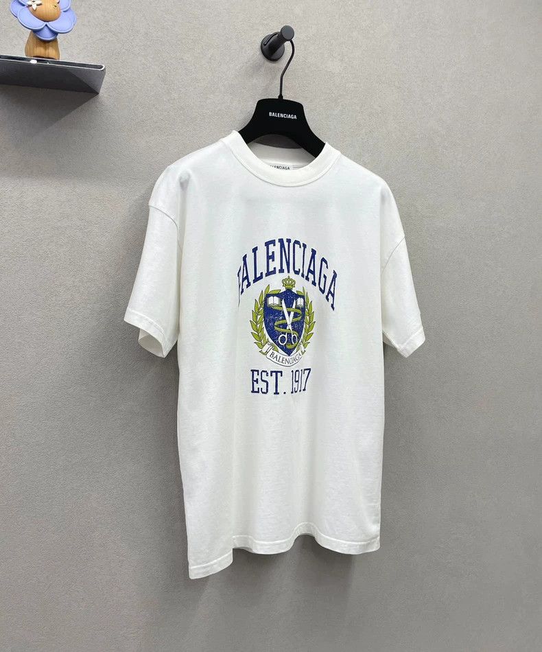 Balenciaga Balenciaga White ears of wheat crown printed short sleeves Size US XS / EU 42 / 0 - 4 Thumbnail