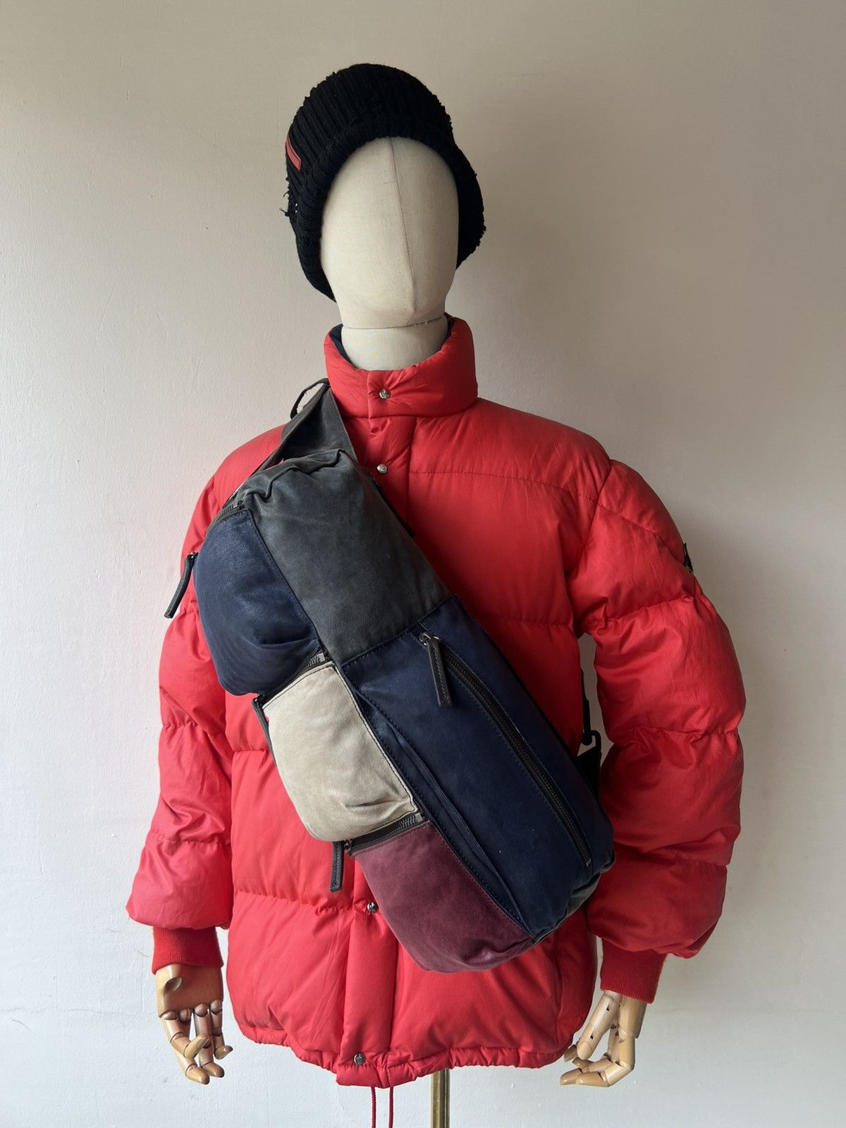 Vintage Art-Berg Japan Tactical Waxed Messenger Bag
