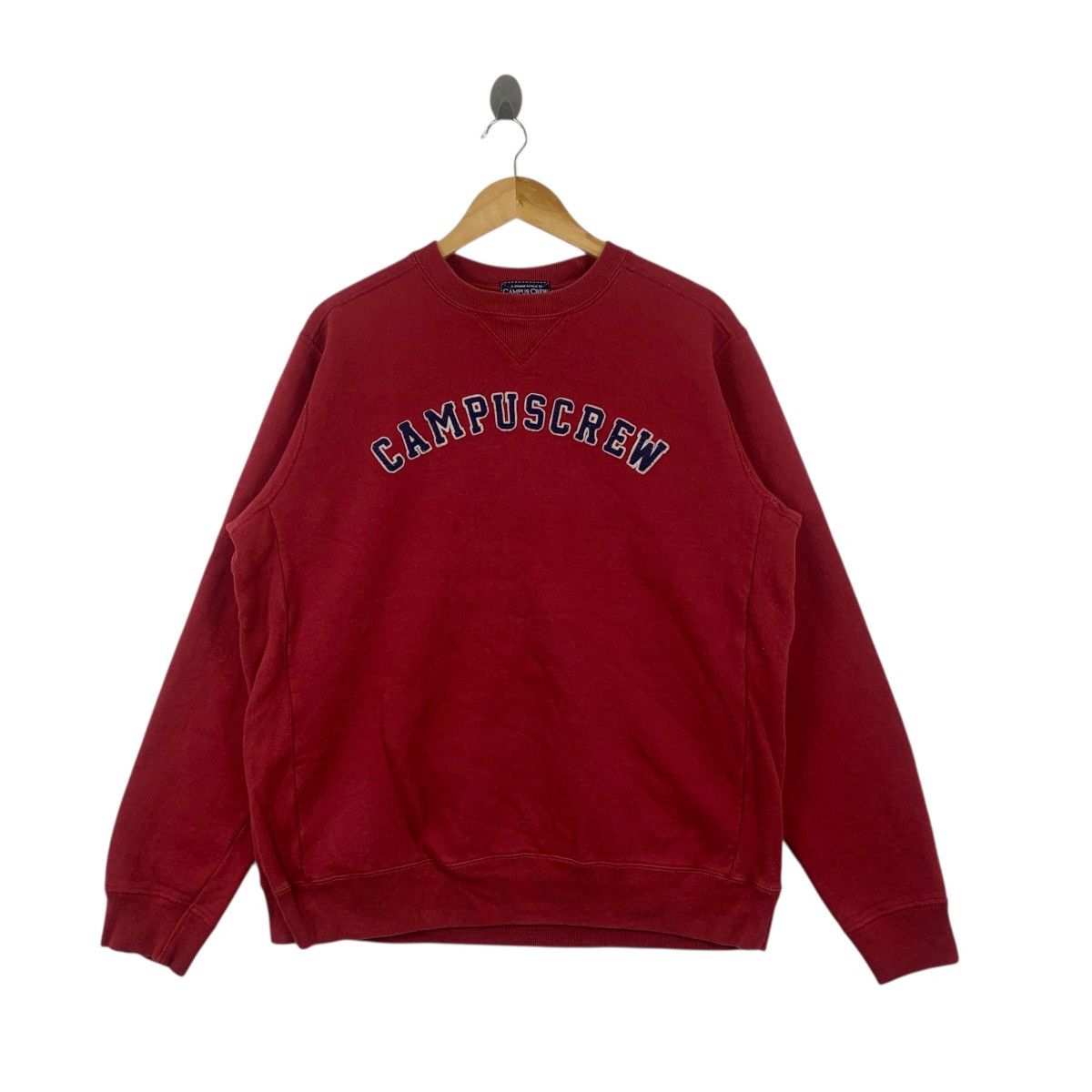 Vintage Vintage CAMPUS CREW UNIVERSITY Embossed Logo Sweatshirt Size L / US 10 / IT 46 - 3 Thumbnail