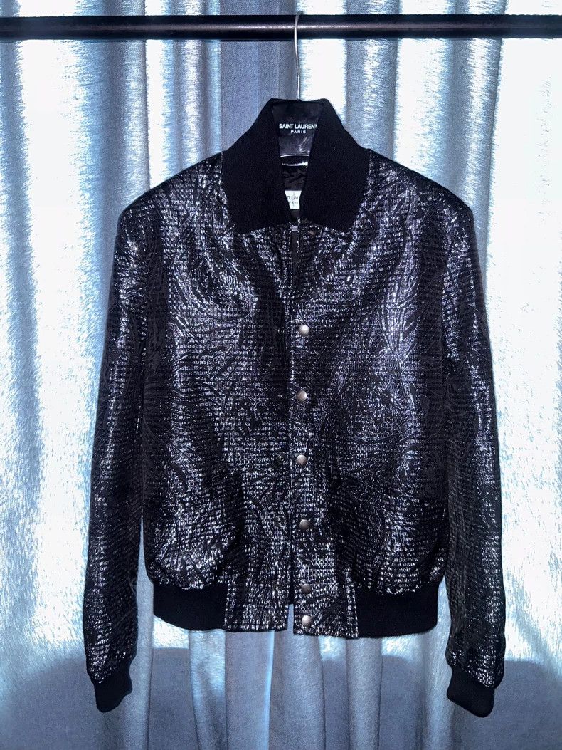 Saint Laurent Paris Saint Laurent Paris 2018SS Standing Collar Maple Leaf Jack Size US S / EU 44-46 / 1 - 1 Thumbnail