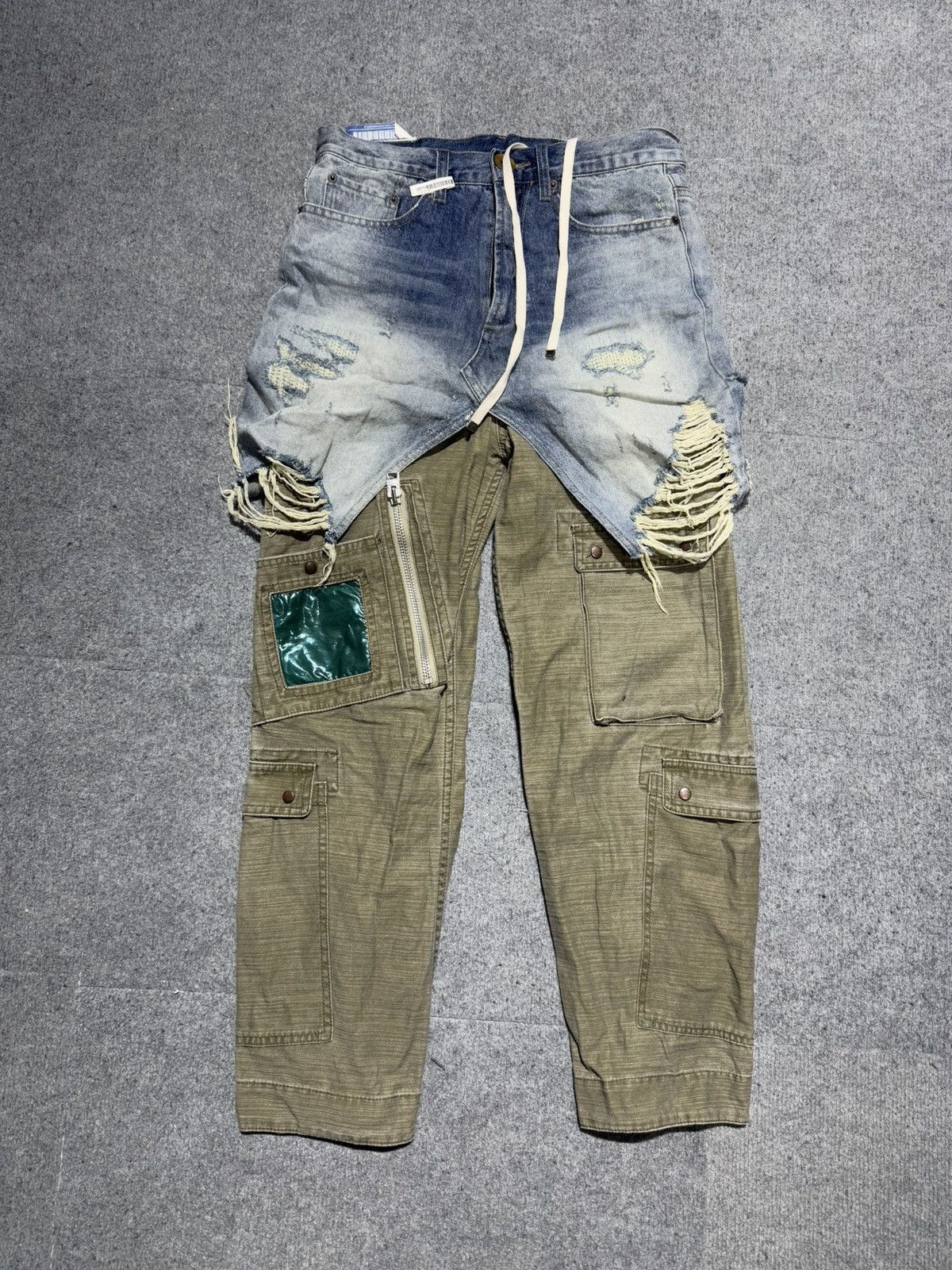Maison MIHARA YASUHIRO Miharayasuhiro Destroy Splicing Overalls Size US 44 / EU 60 - 1 Thumbnail