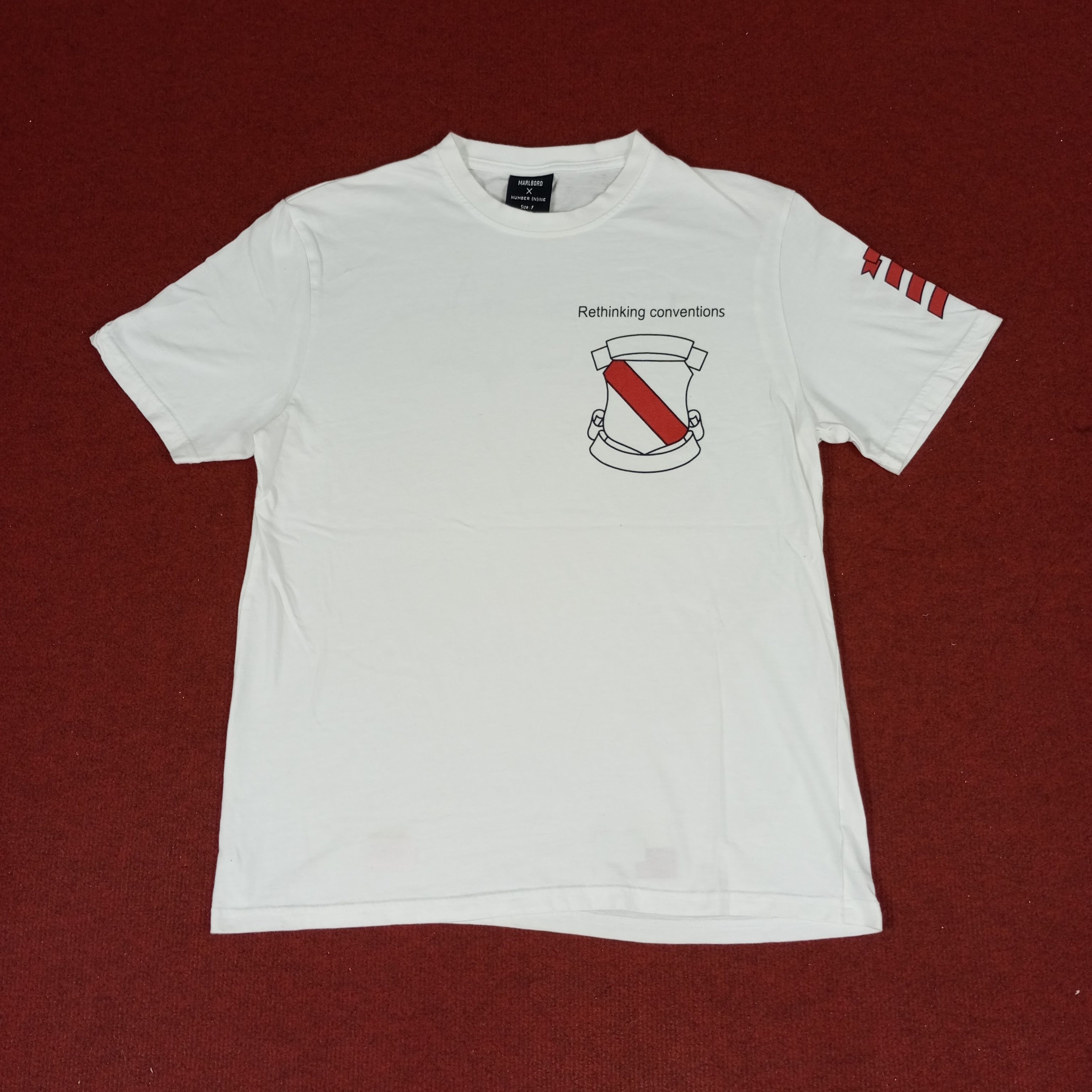Marlboro × Number (N)ine × Vintage Marlboro X Number Nine Designer Japanese Brand Custom Tshirt Size US M / EU 48-50 / 2 - 3 Thumbnail