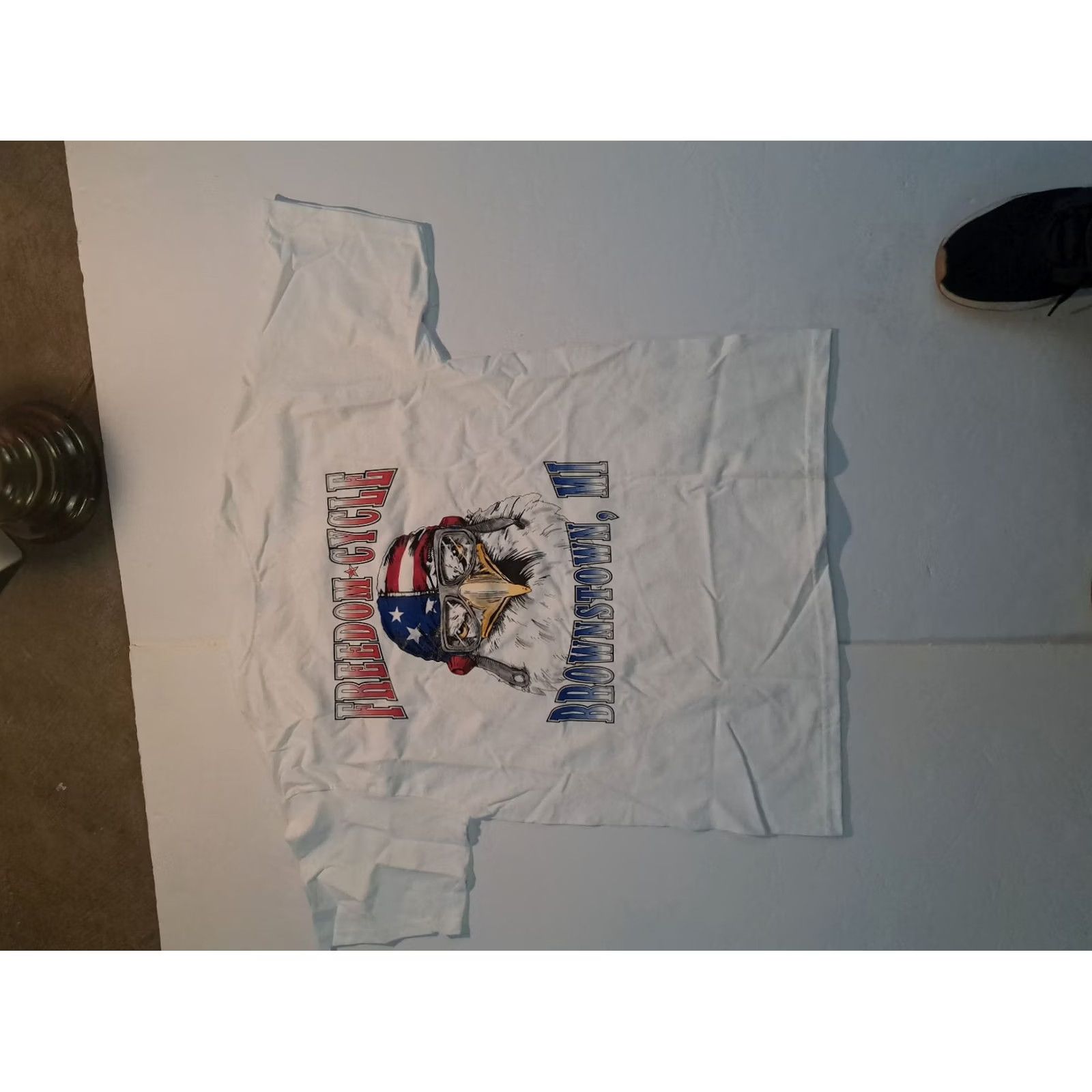 Gildan Freedom Cycle Harley-Davidson Dealer T-Shirt Large White Motorcycle Mens L Size US L / EU 52-54 / 3 - 6 Thumbnail